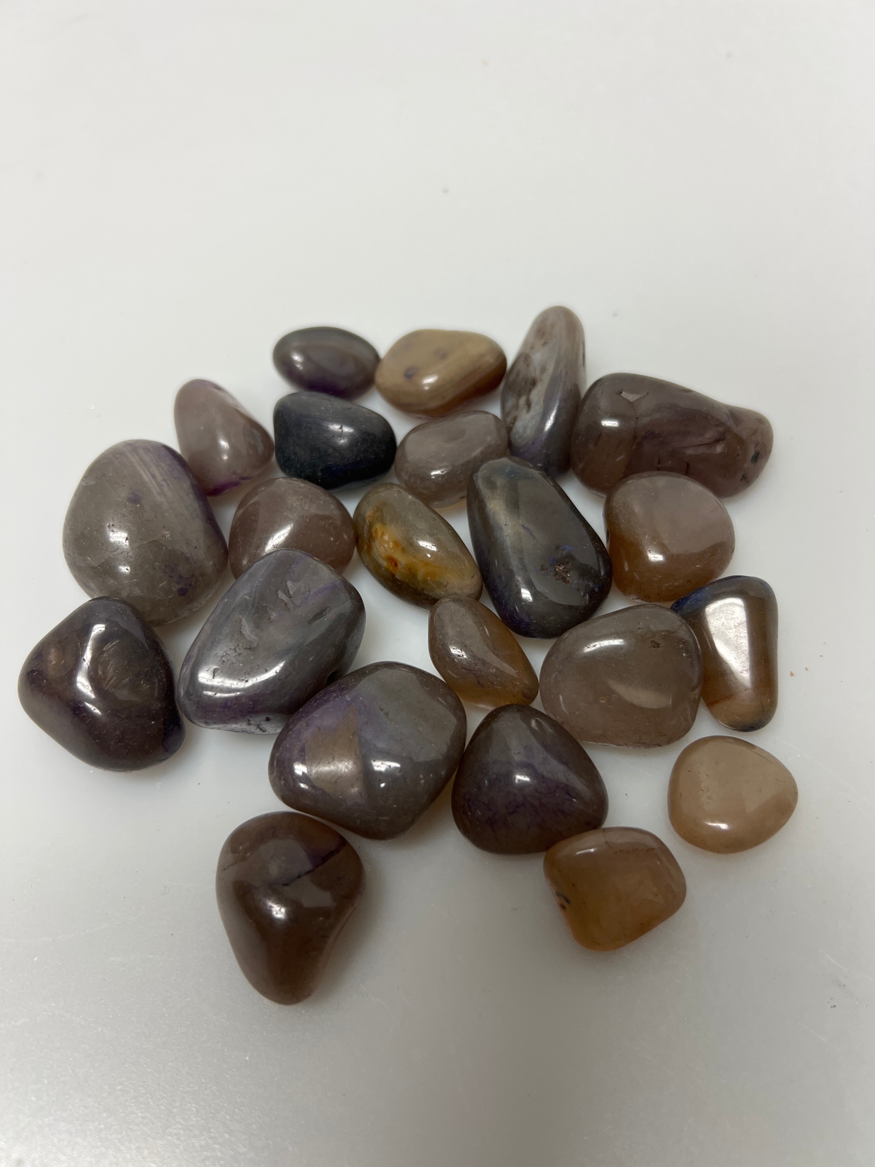 Grey Agate Tumbled Stones, 2-5 cm, 1 Lb