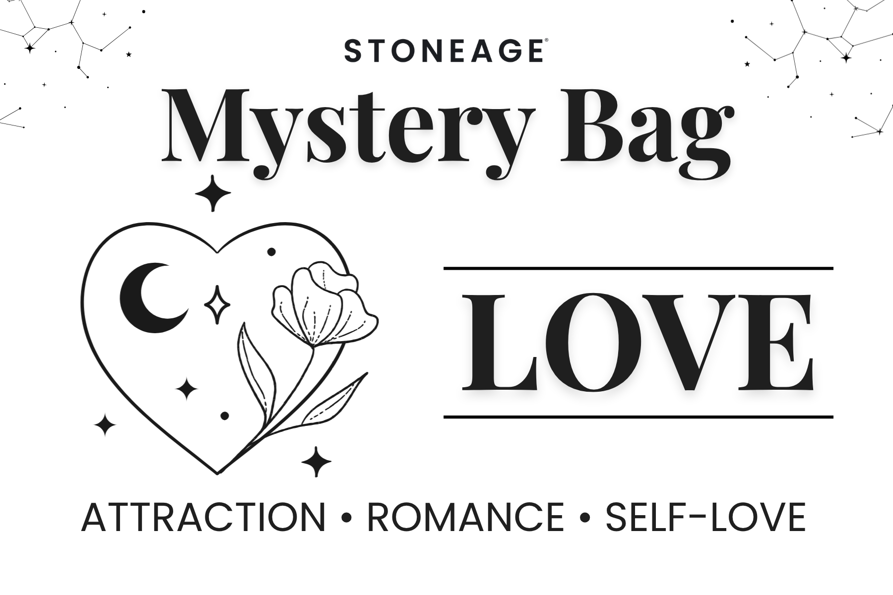 LOVE - Medium Mystery Bag Labels, 20 Pieces in a Pack