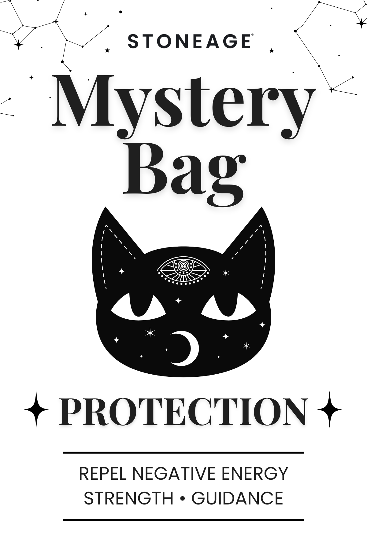 PROTECTION - Small Mystery Bag Labels, 20 Pieces in a Pack