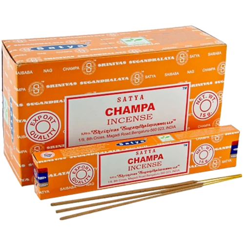 Satya Champa, Incense Sticks, 15 grams in one Pack, 12 Pack Box