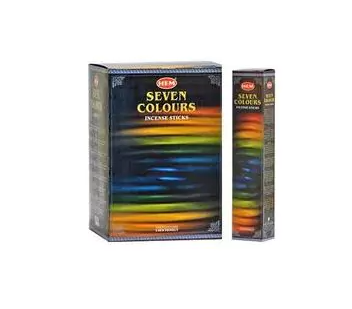 Hem 7 Colors, Incense Sticks, 35 grams in one Pack, 12 Pack Box