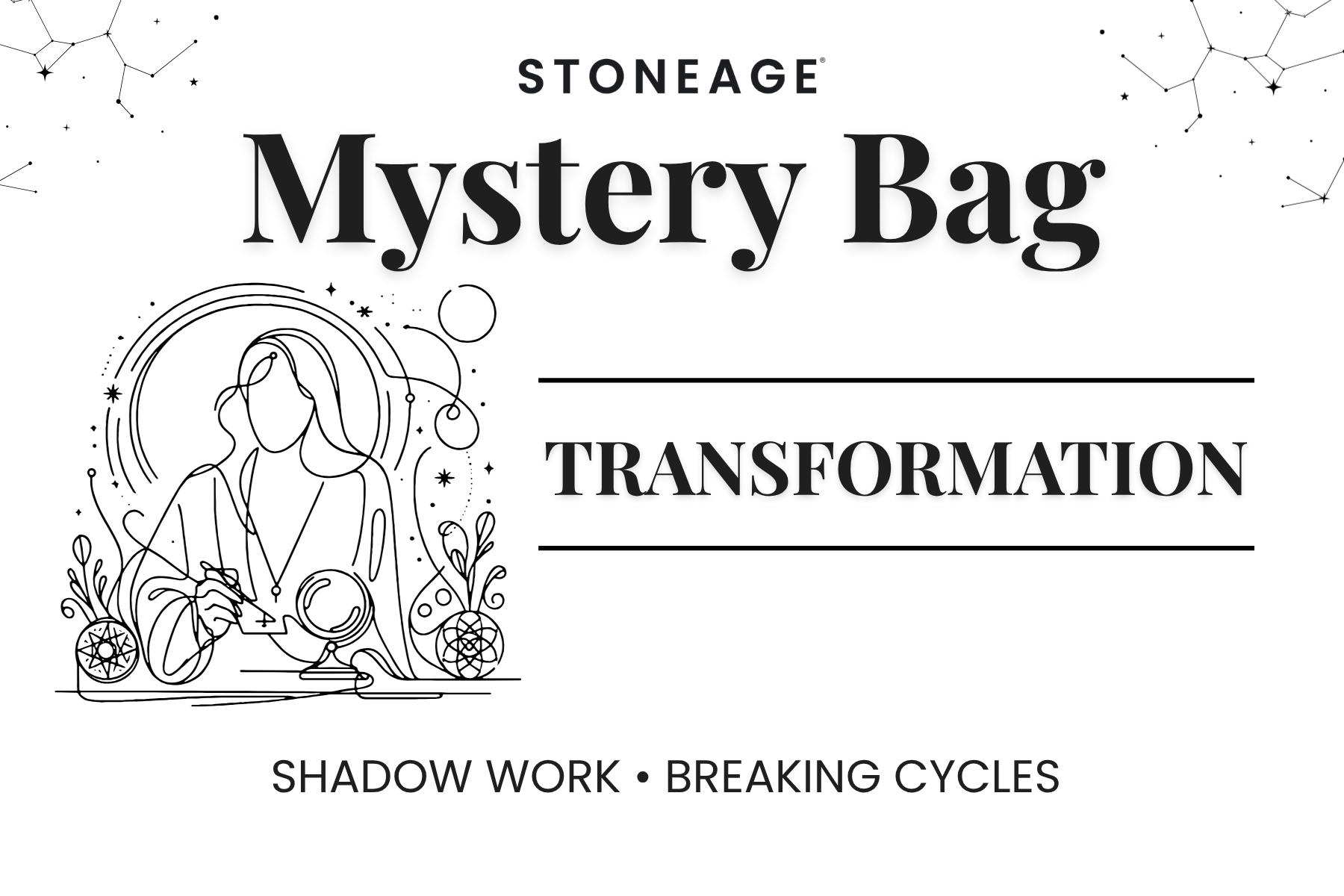 TRANSFORMATION - Medium Mystery Bag Labels, 20 Pieces in a Pack