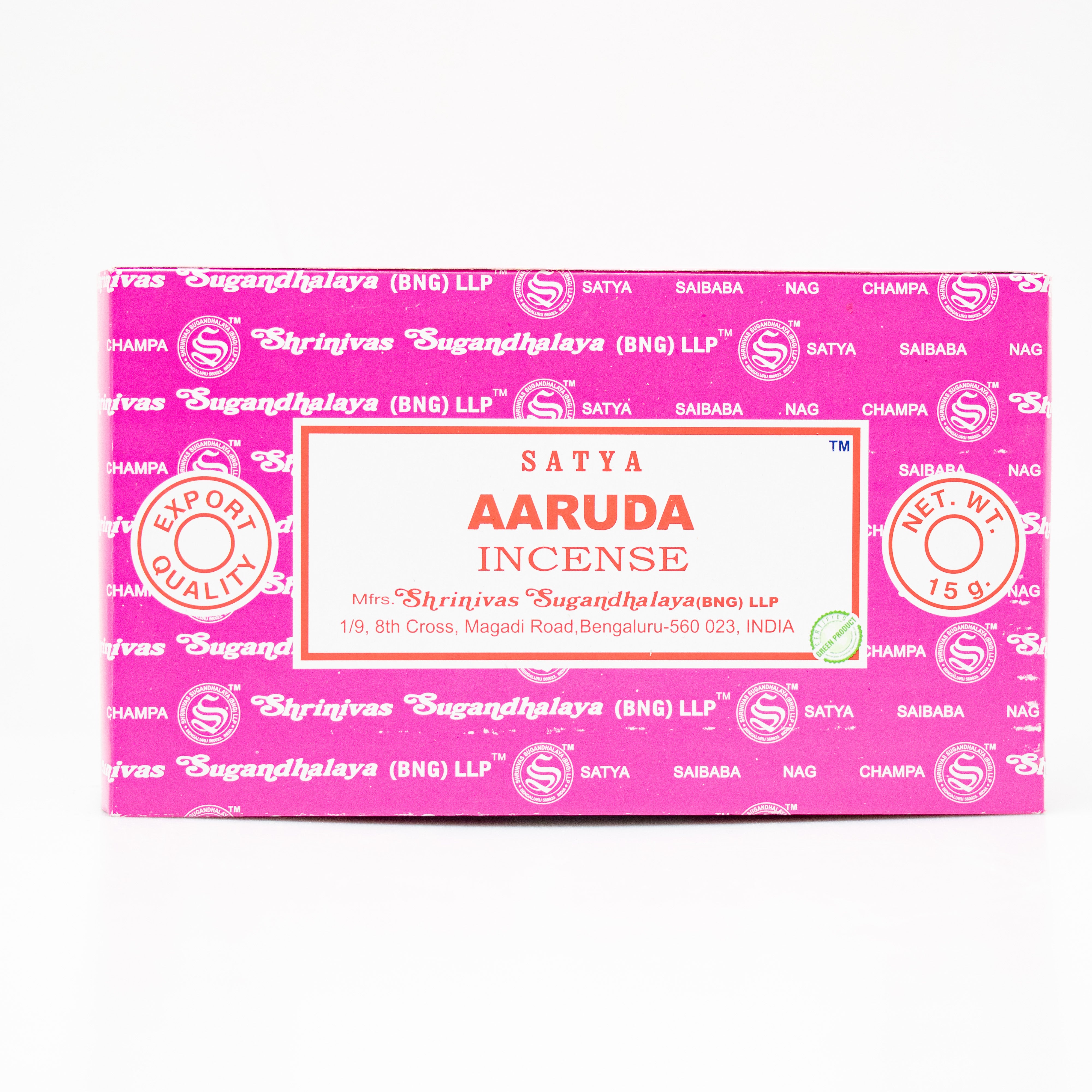 Satya Aaruda, Incense Sticks, 15 grams in one Pack, 12 Pack Box