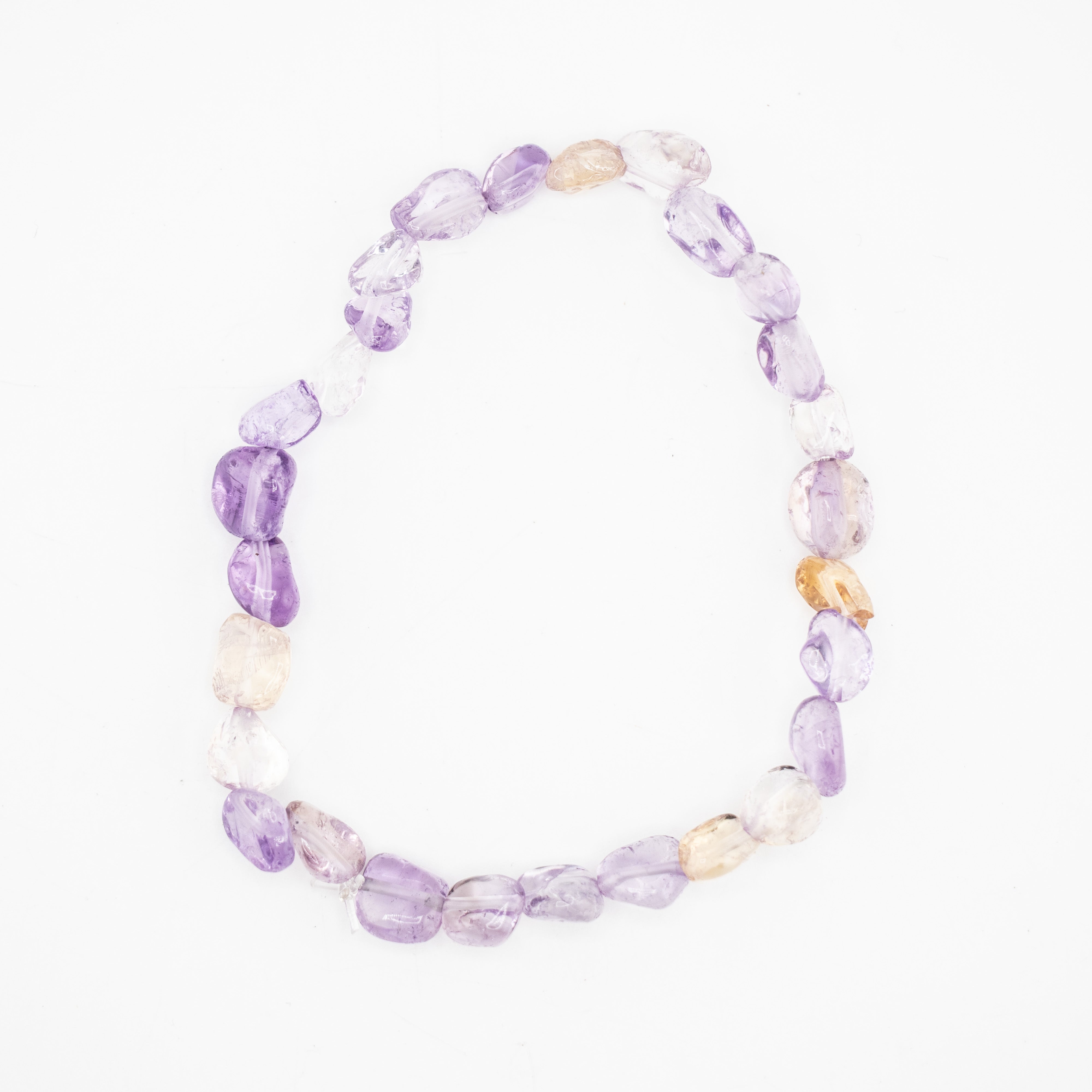 Ametrine Nugget Beads Bracelet, 6-8mm, 5 Pieces in a Pack