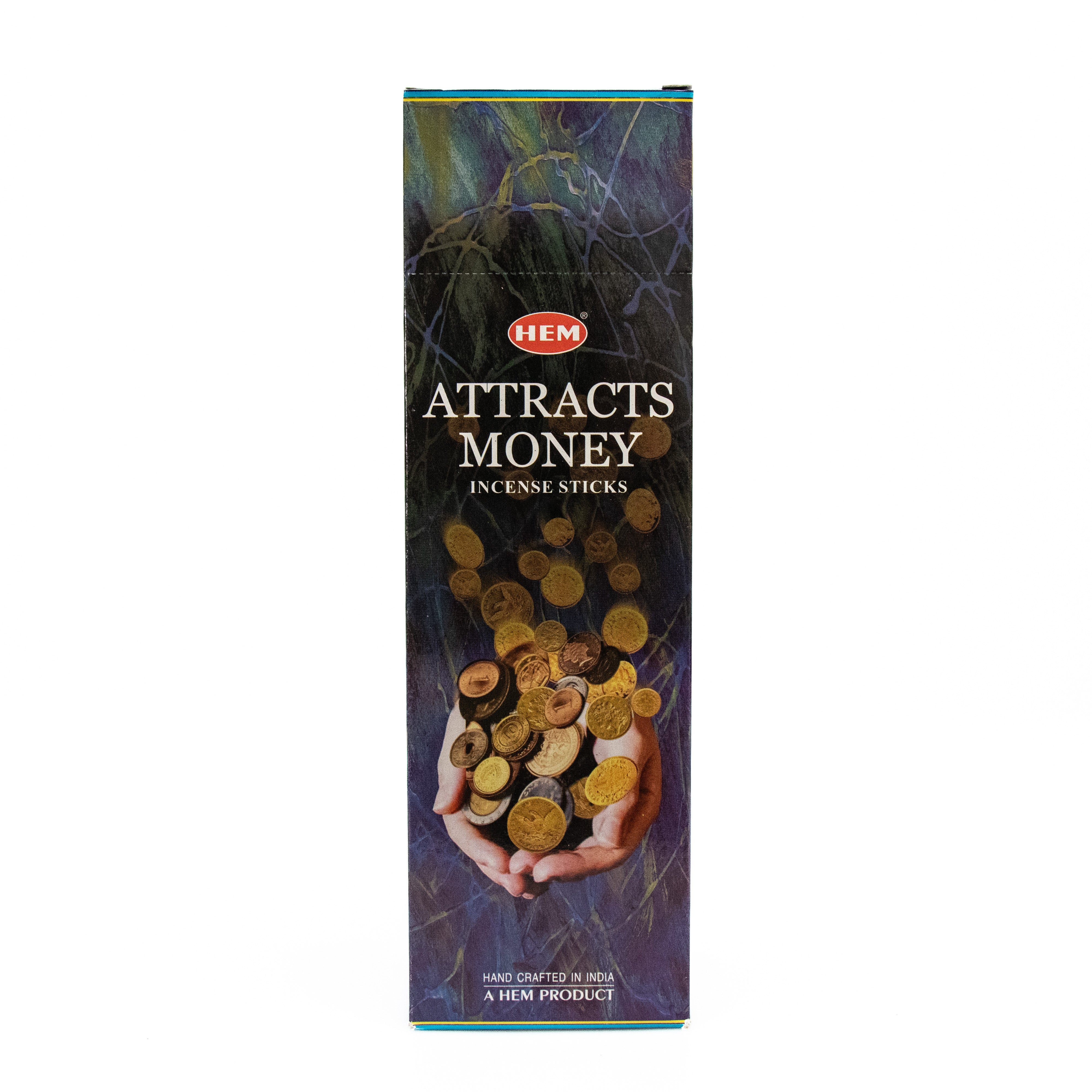 Hem Attracts Money, Incense Sticks, 8 Stick, 18 grams in one Pack, 25 Pack Box