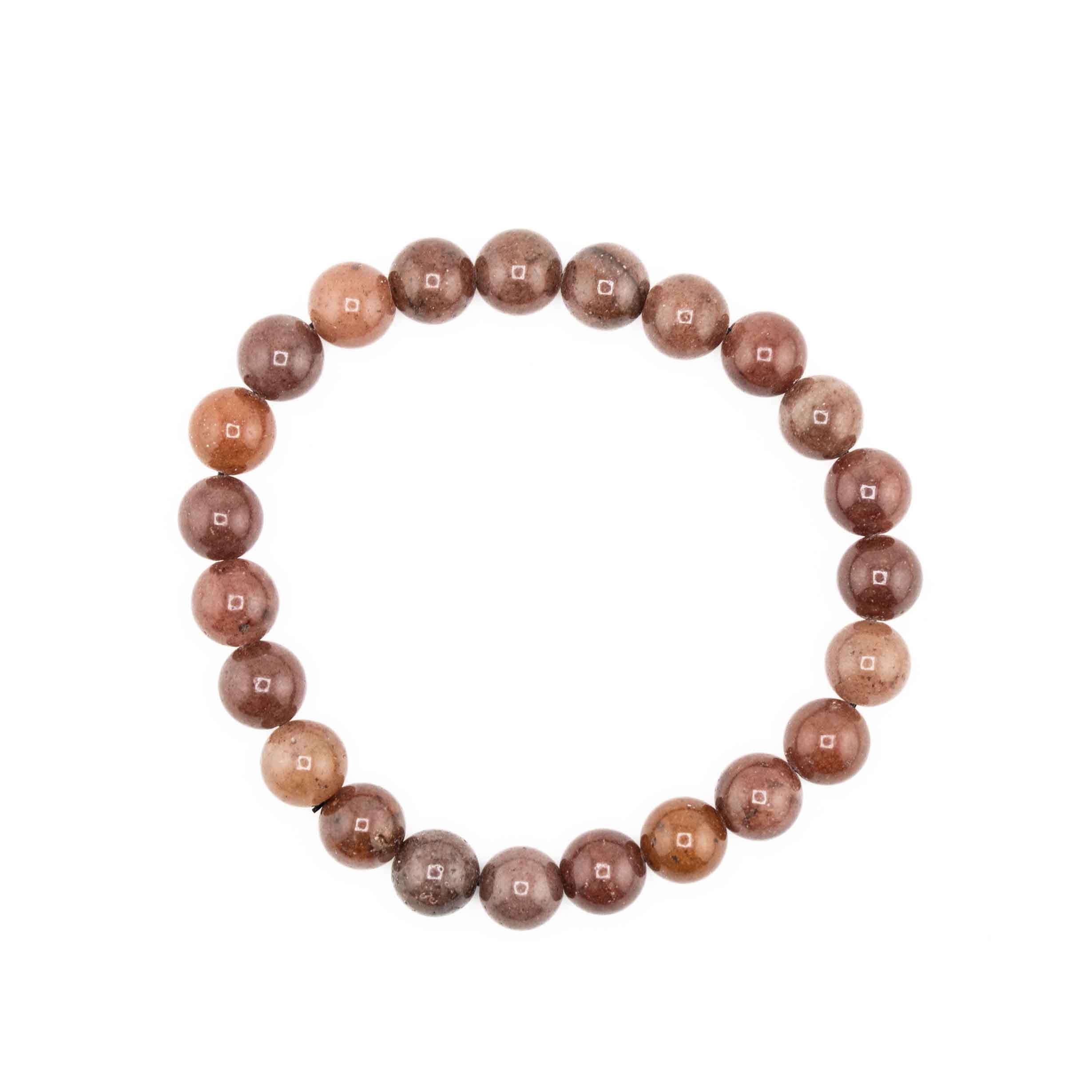 Aventurine (Purple), Metal Free Bracelet, 8mm, 5 Pieces in a Pack