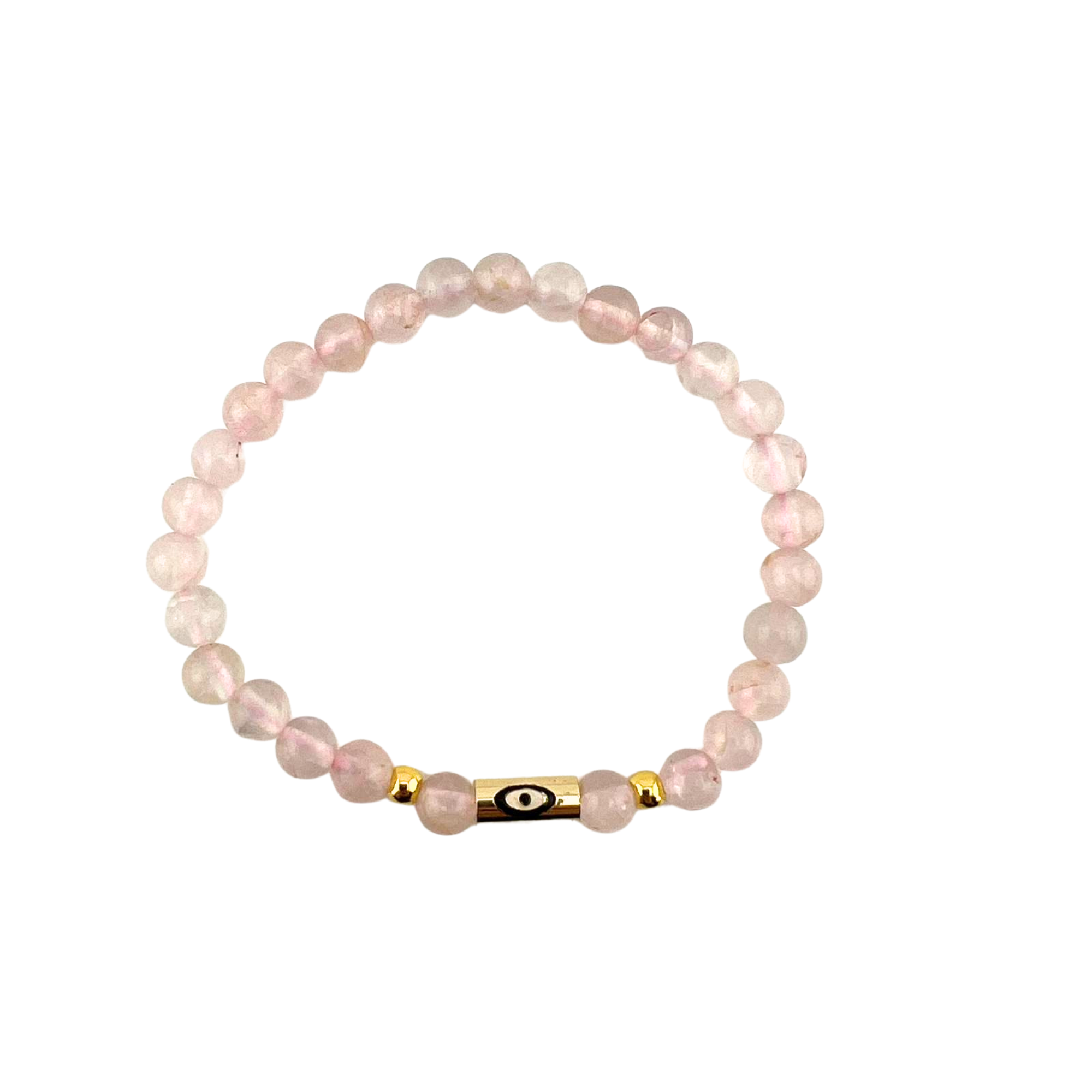 Rose Quartz Bracelet, 6mm, 5 Pieces in a Pack