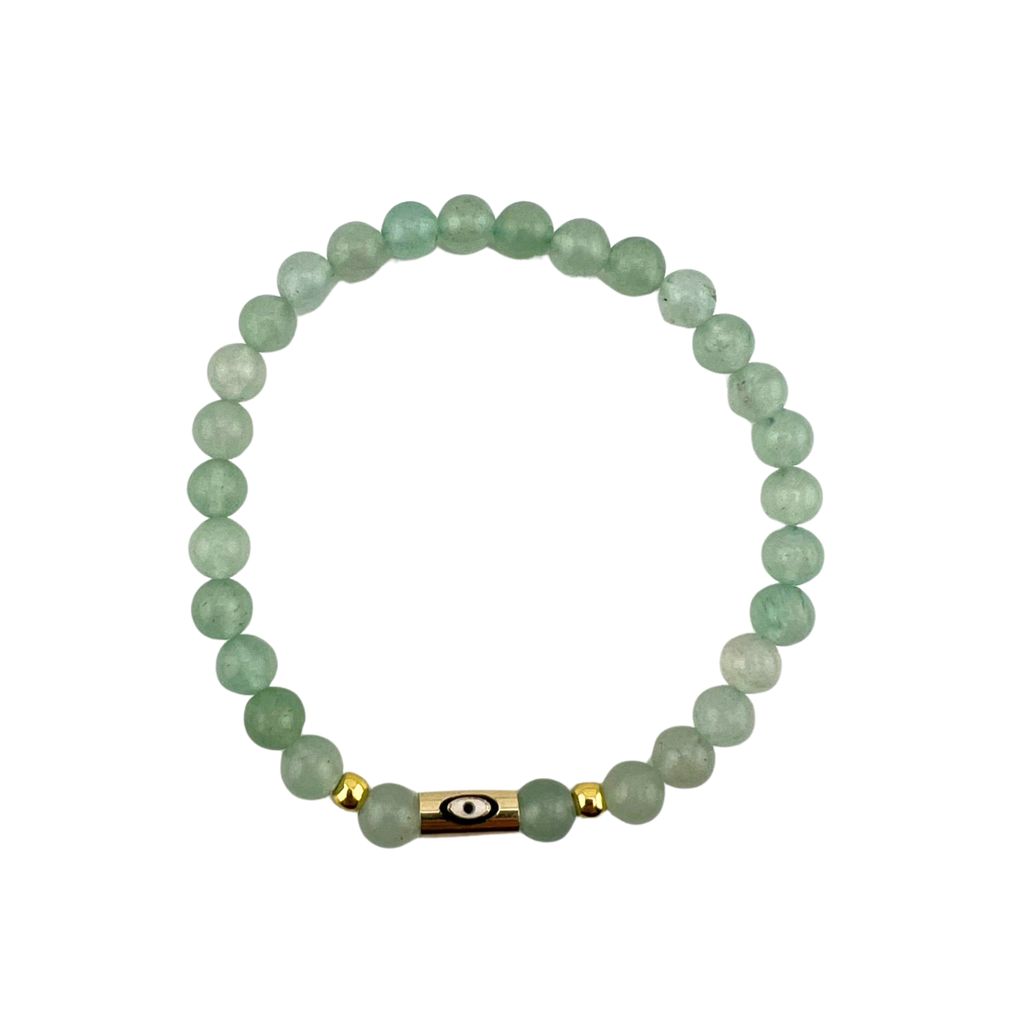 Green Aventurine Bracelet, 6mm, 5 Pieces in a Pack
