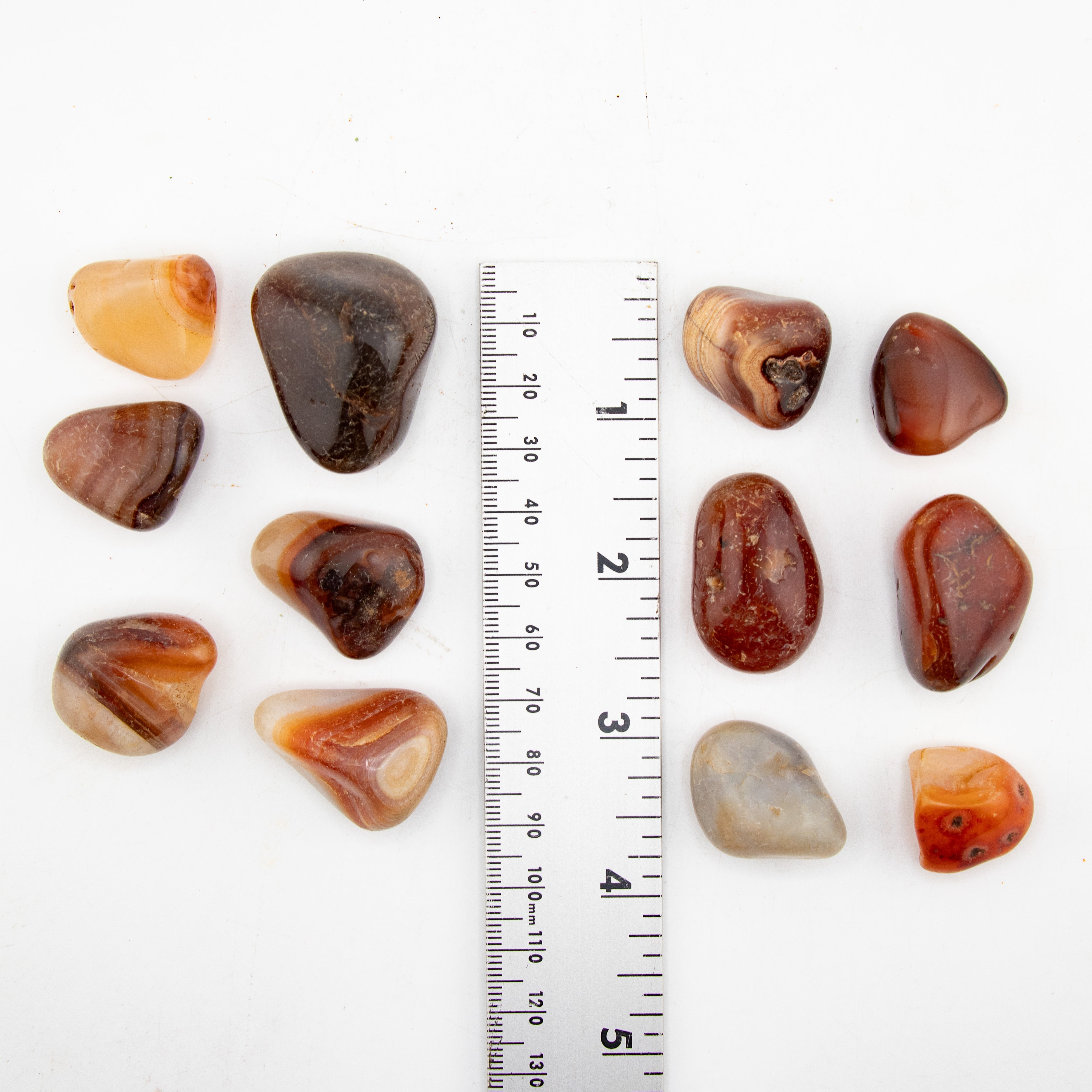 Carnelian Tumbled Stone, 2-3cm, Quality B, 1 Lb