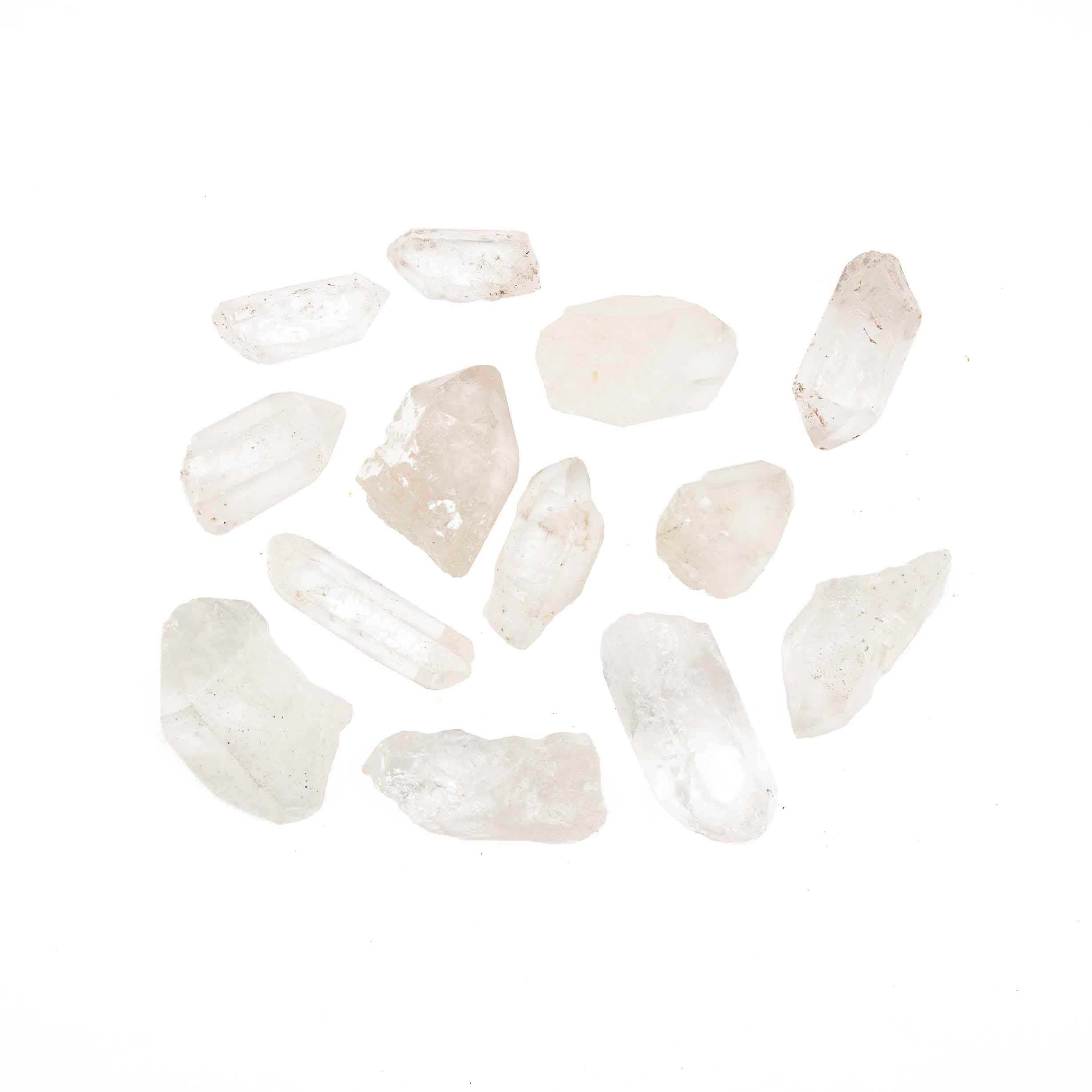 (S) Clear Quartz Raw Point, 1-2 cm, 1 lb