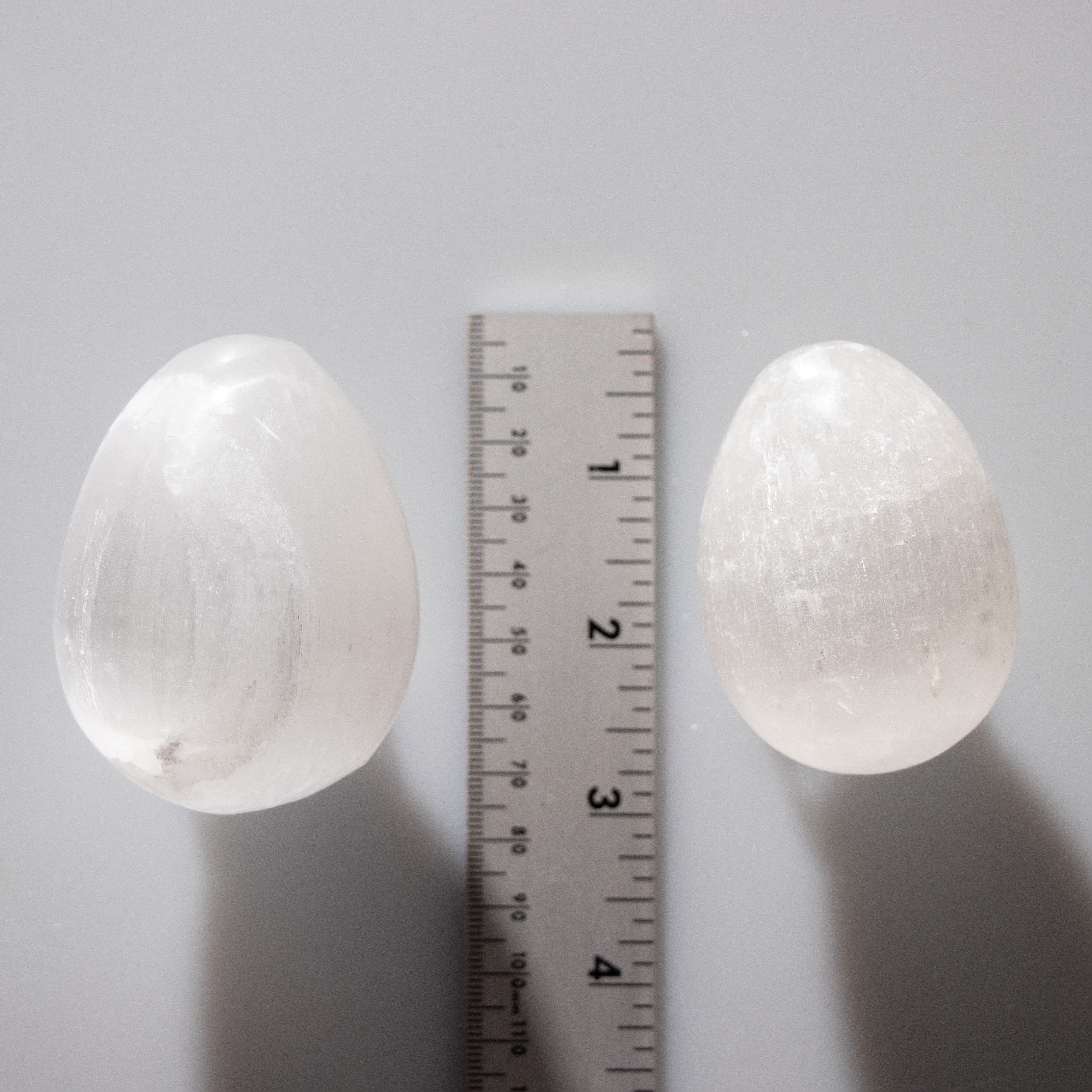 Selenite Plain Egg, 3" Inch, 1 Piece