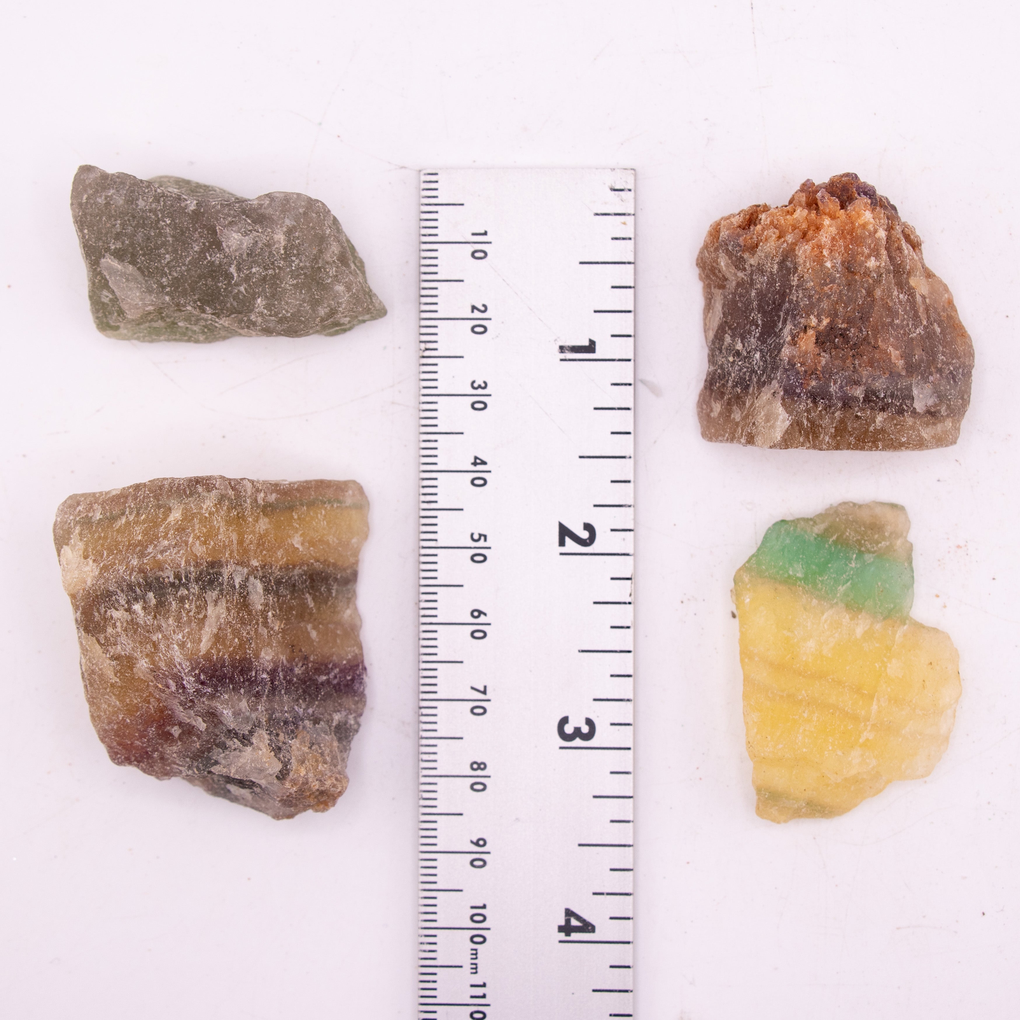 Fluorite Rough Stone, 3-5 cm, 20 Pieces in a Pack, #040