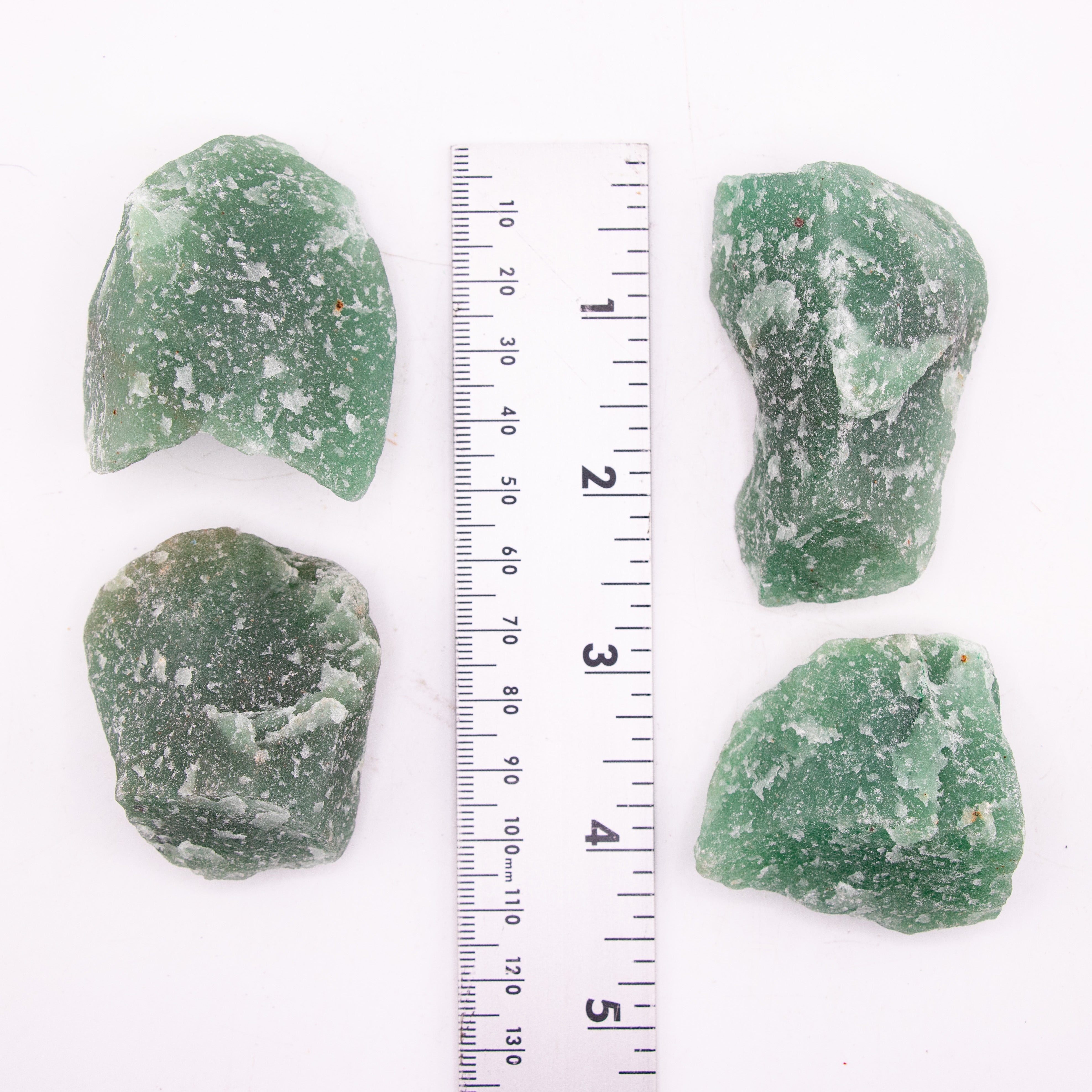 Green Aventurine Rough Stone, 3-6cm, 20 Pieces in a Pack, #011