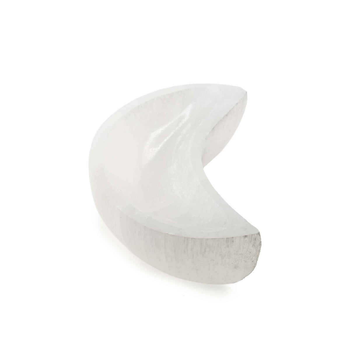 Selenite Crescent Moon Bowl, 4" Inch, 1 Piece