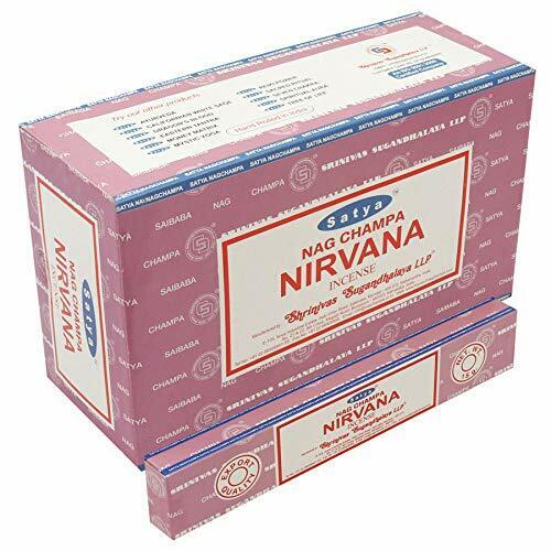 Satya Nirvana, Incense Sticks, 15 grams in one Pack, 12 Pack Box