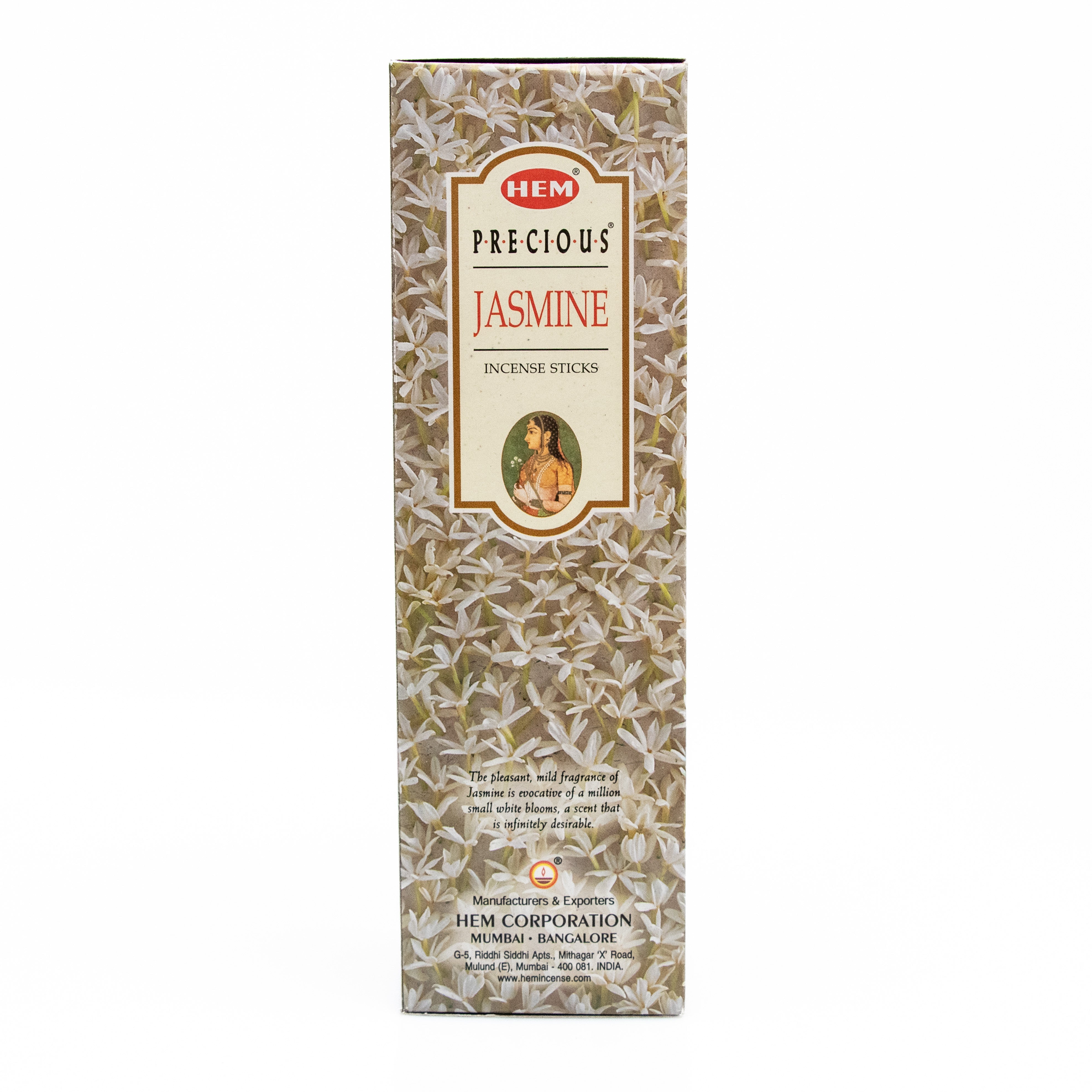 Hem Jasmine, Incense Sticks, 8 Stick, 18 grams in one Pack, 25 Pack Box