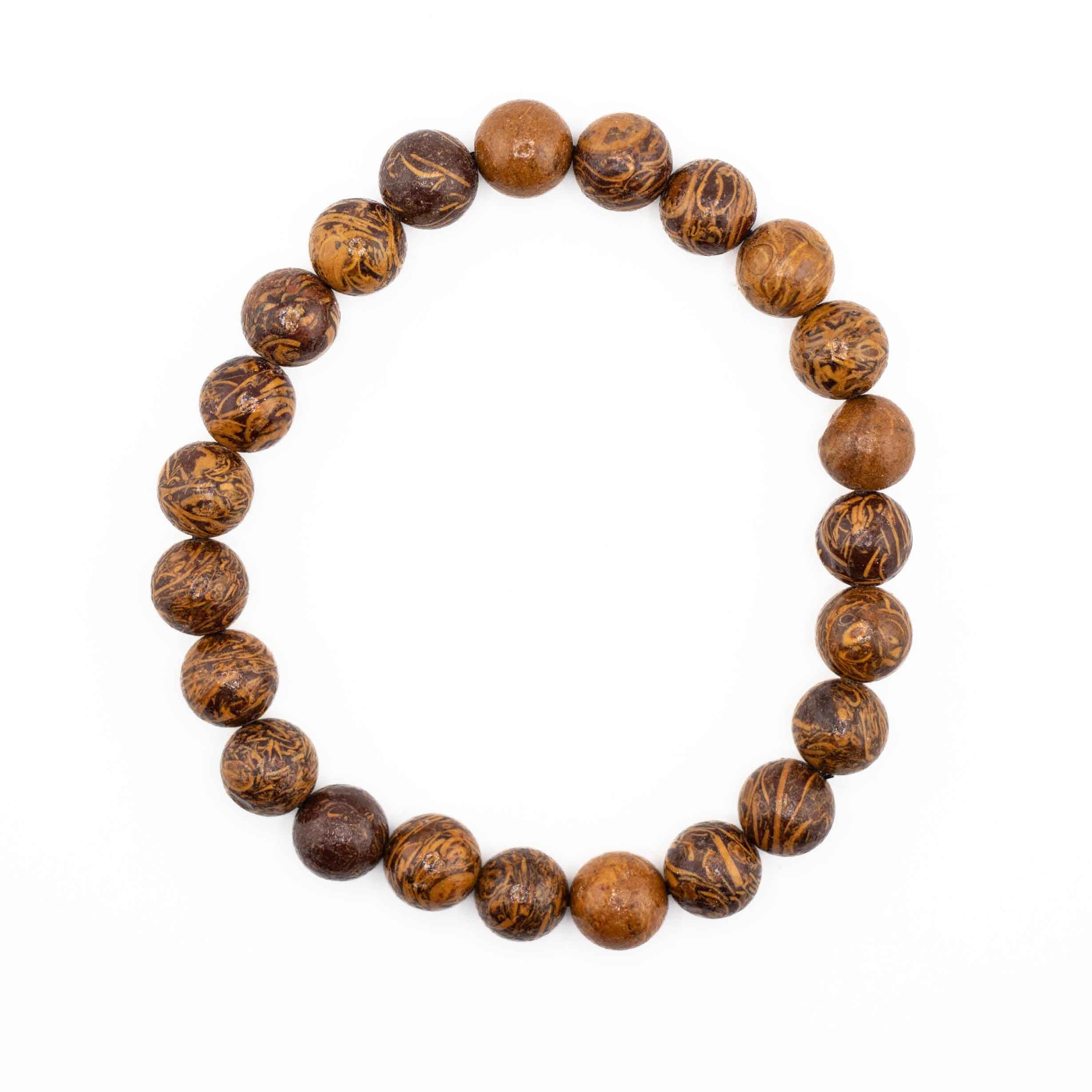 Jasper (Elephant Skin), Metal Free Bracelet, 8mm, 5 Pieces in a Pack
