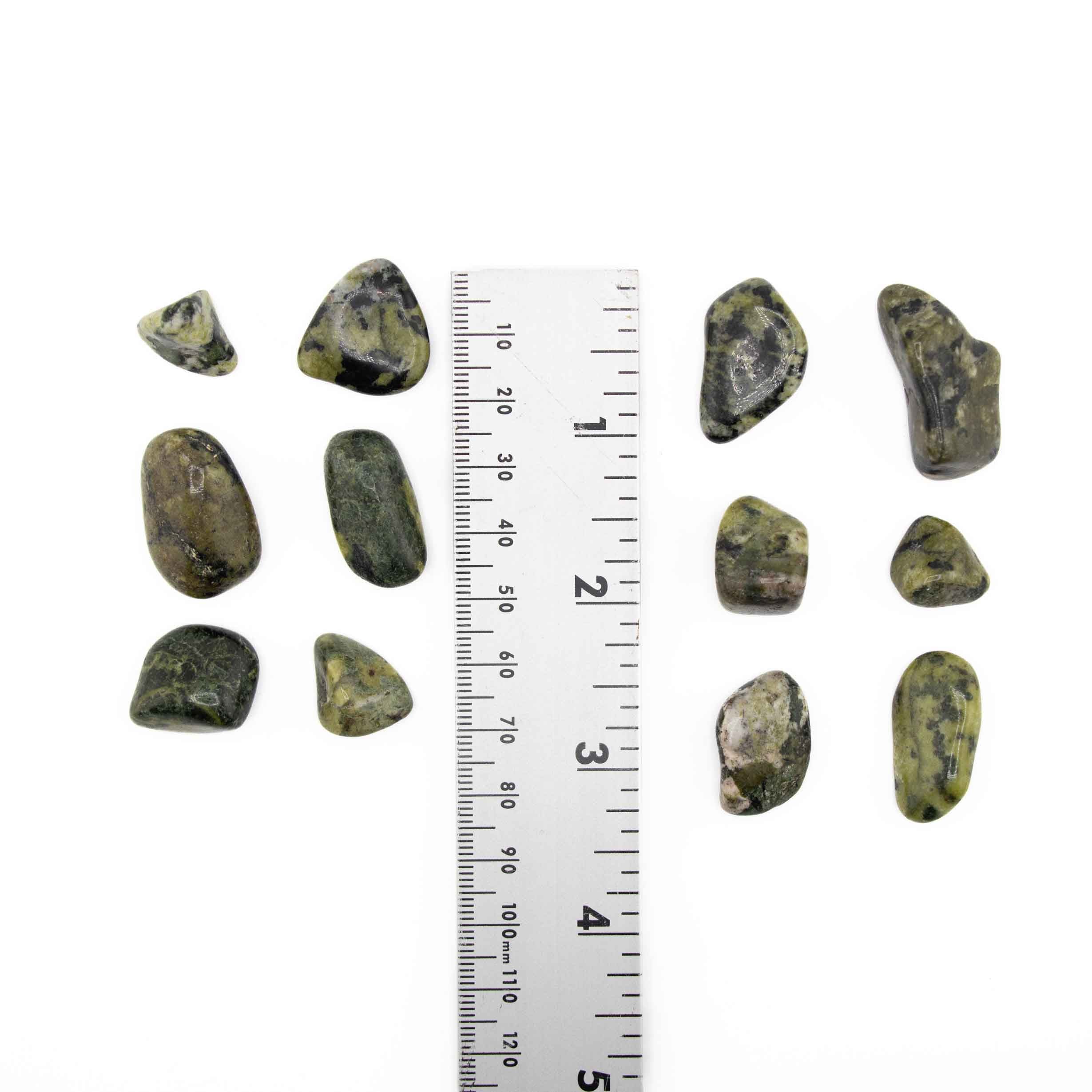 Nephrite (Inca) Jade Tumbled Stone, 2-3cm, 1 Lb