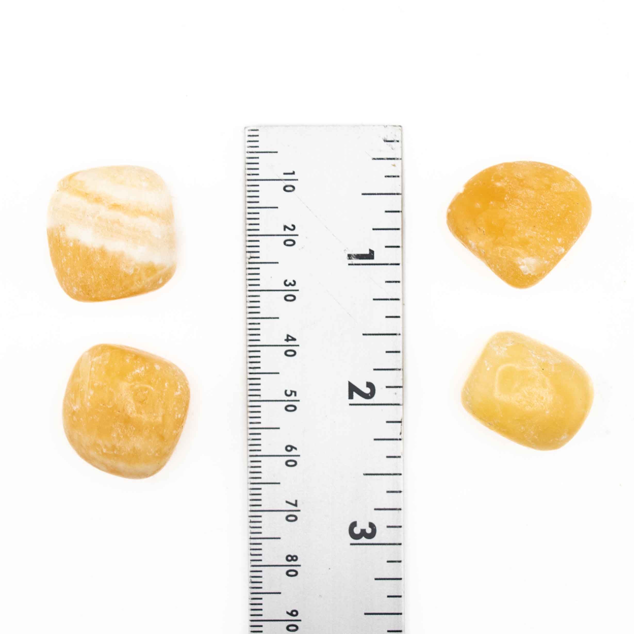 Orange Calcite Tumbled Stone, 2-3cm, 1 Lb