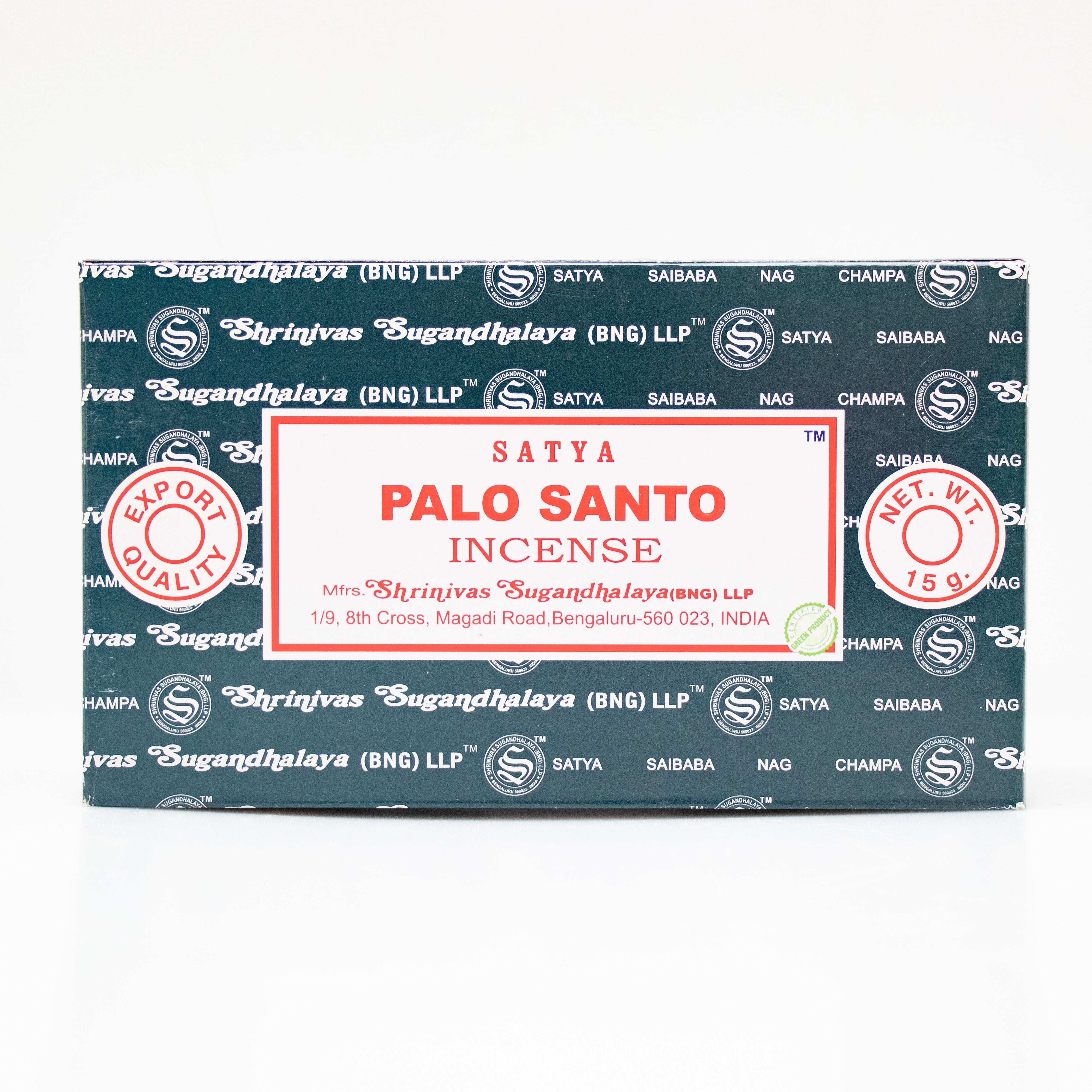 Satya Palo Santo, Incense Sticks, 15 grams in one Pack, 12 Pack Box