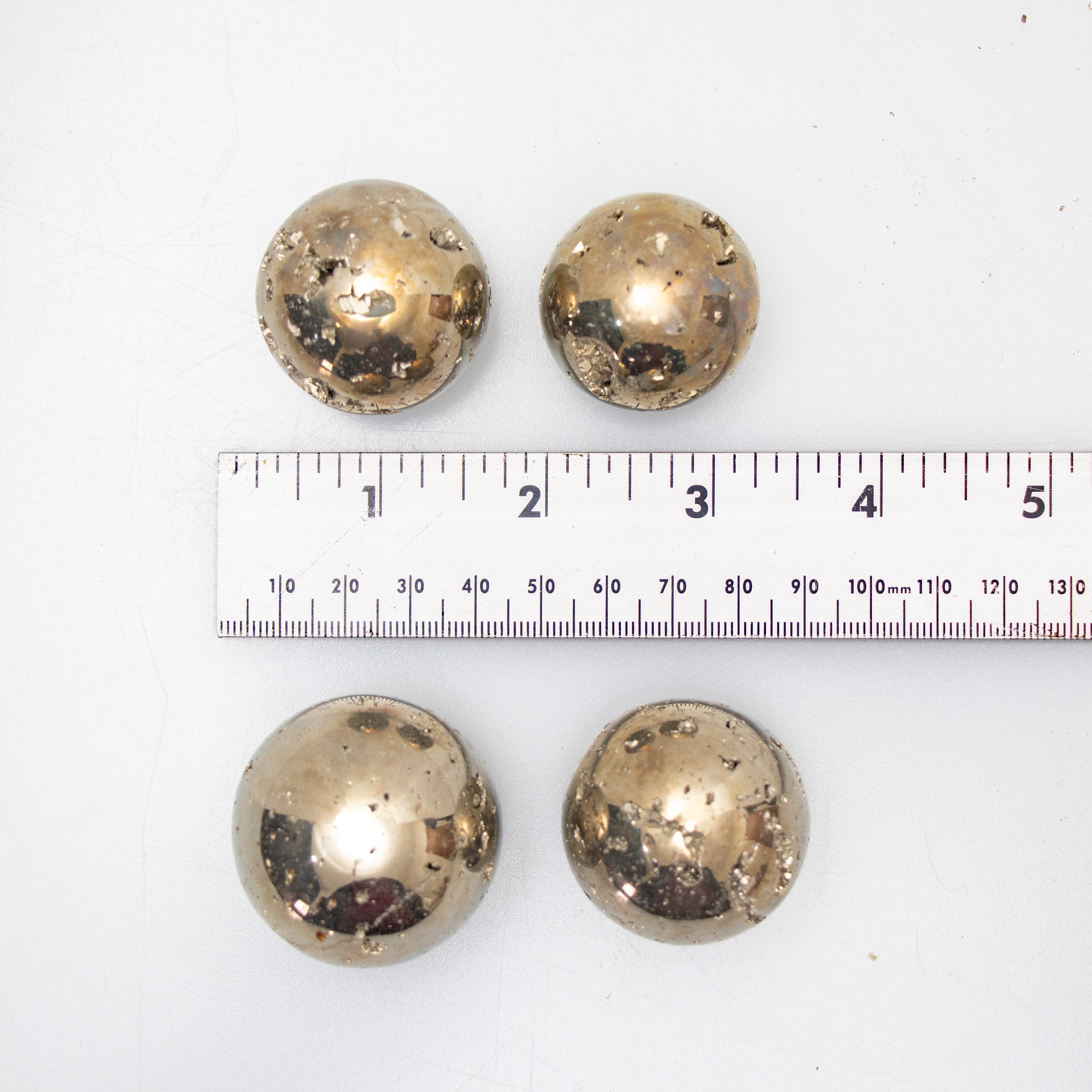 Pyrite Sphere Shaped, ~2" Inch, 100-200 gr, 1 Piece