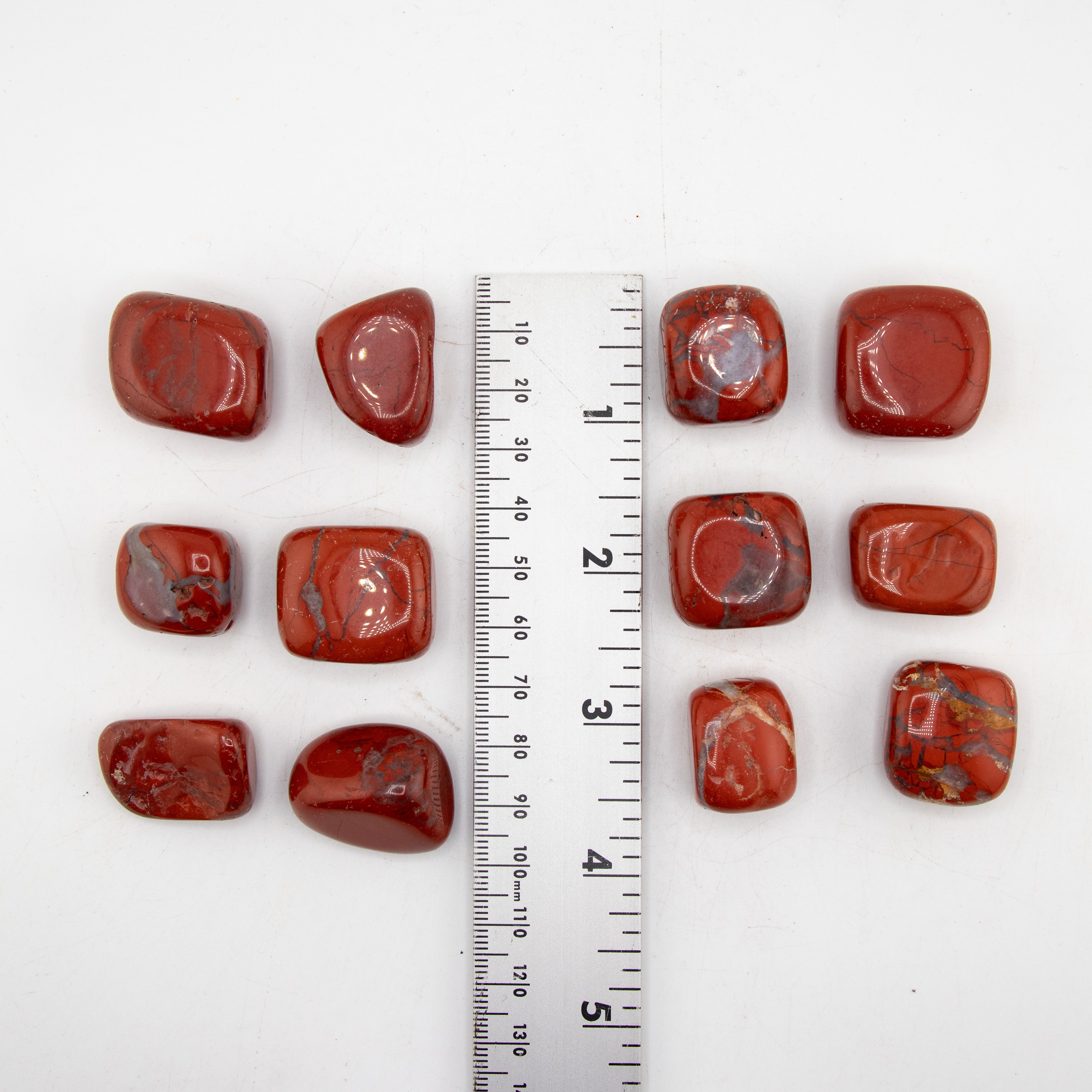 Red Jasper Tumbled Stone, 2-3cm, Quality A, 1 Lb