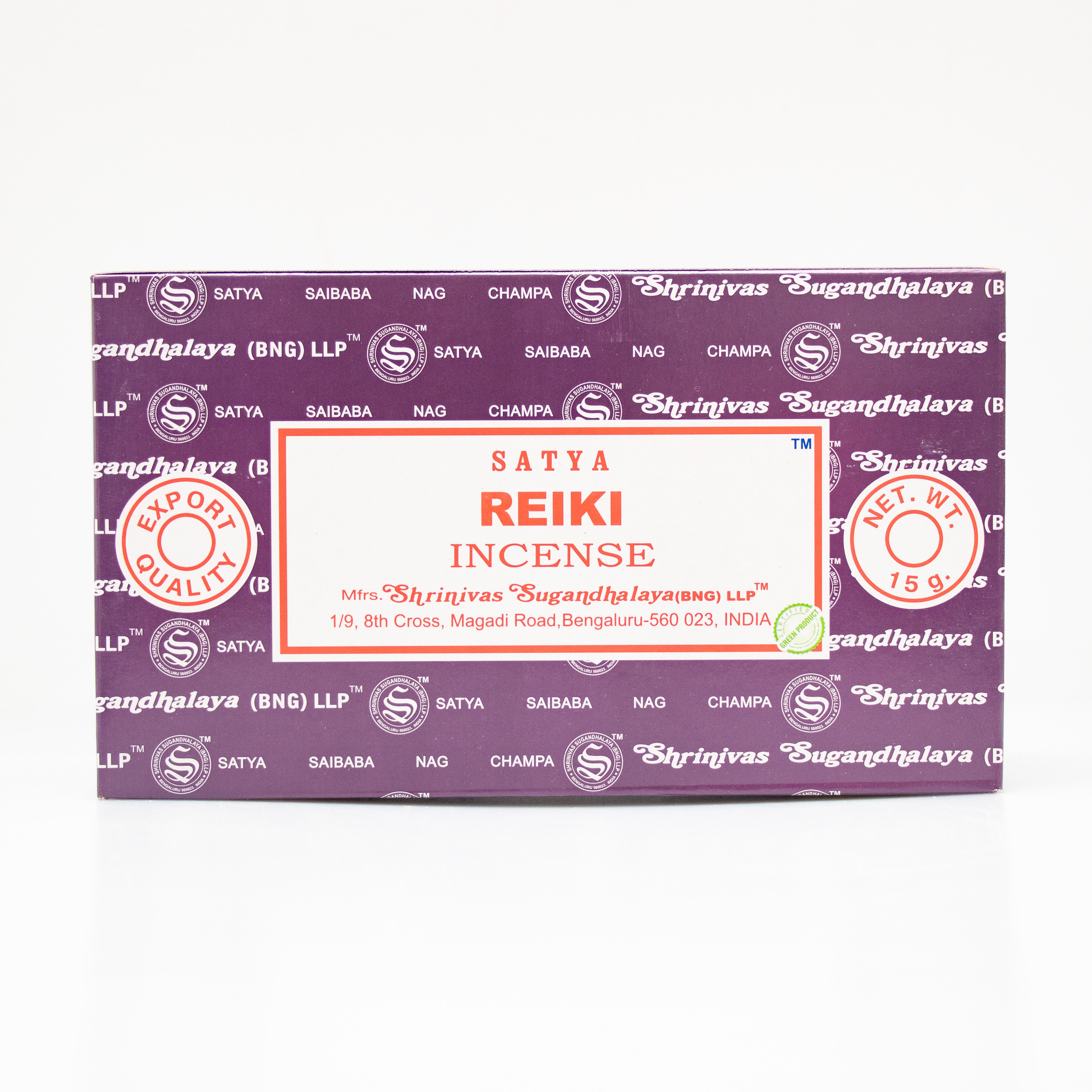Satya Reiki, Incense Sticks, 15 grams in one Pack, 12 Pack Box