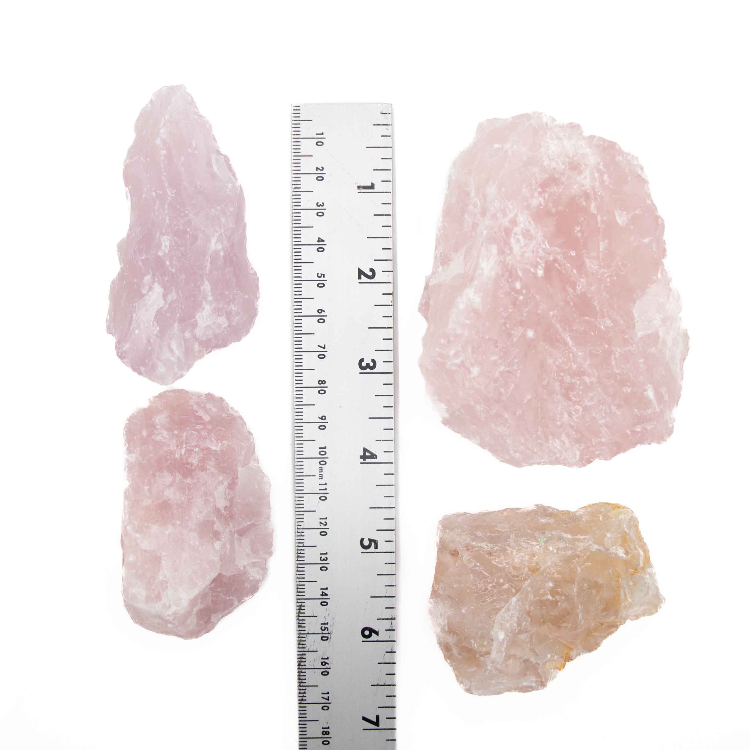 Rose Quartz Rough Stone, 3-6 cm, 1 KG Pack