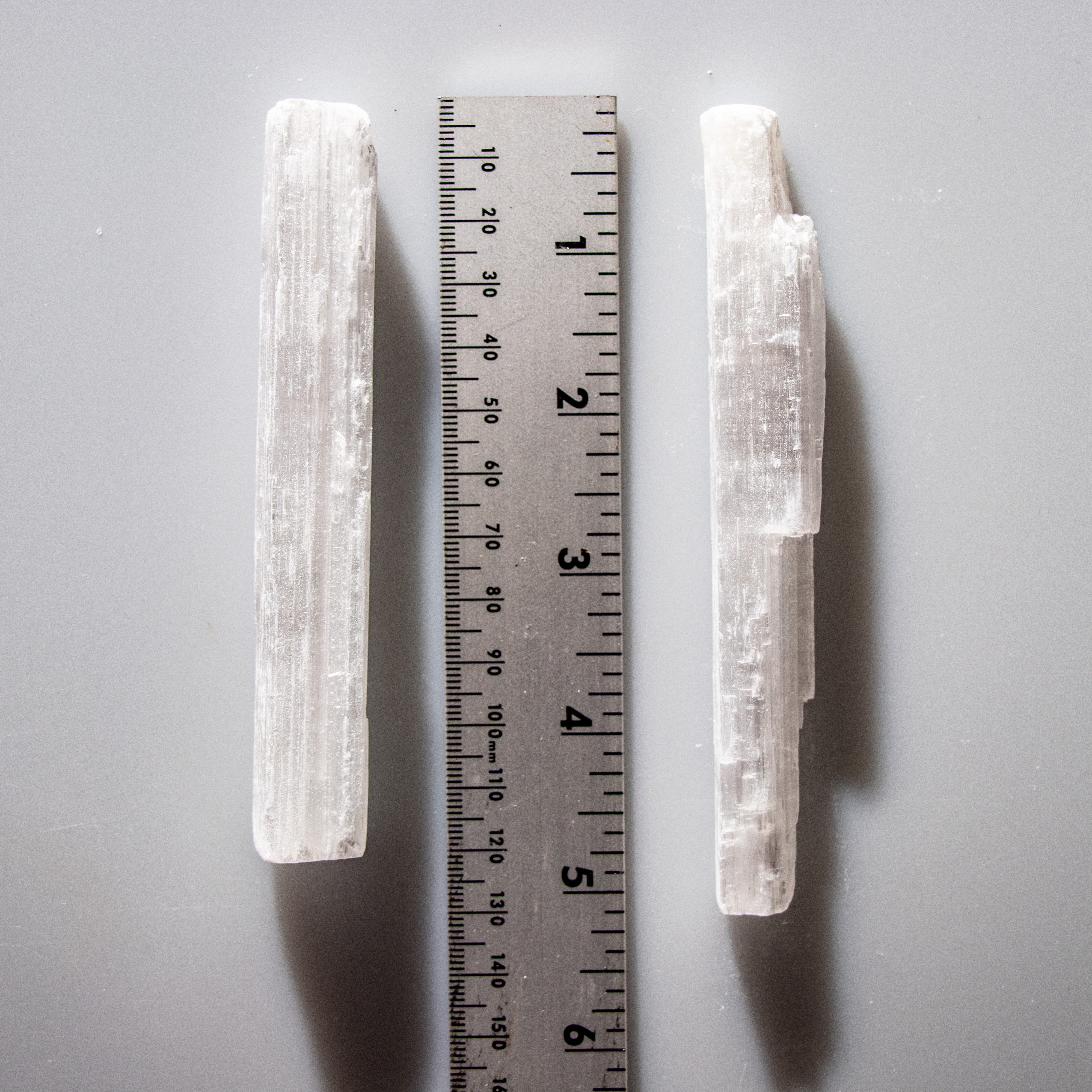 Selenite Plain Stick, 5" Inch, 5 Pieces in a Pack