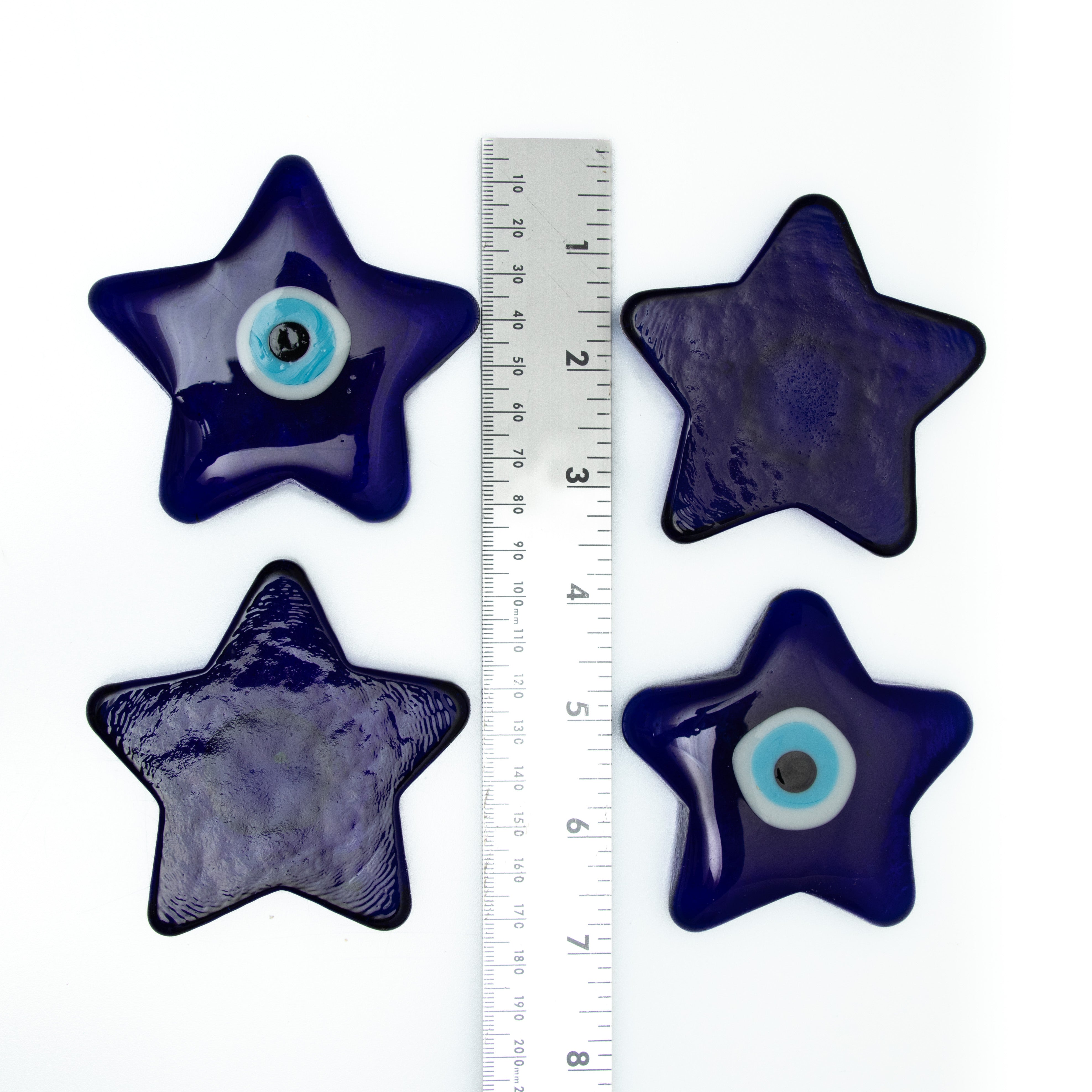 Evil Eye Star Shaped, 2.5", Handmade, 10 Pieces in a Pack