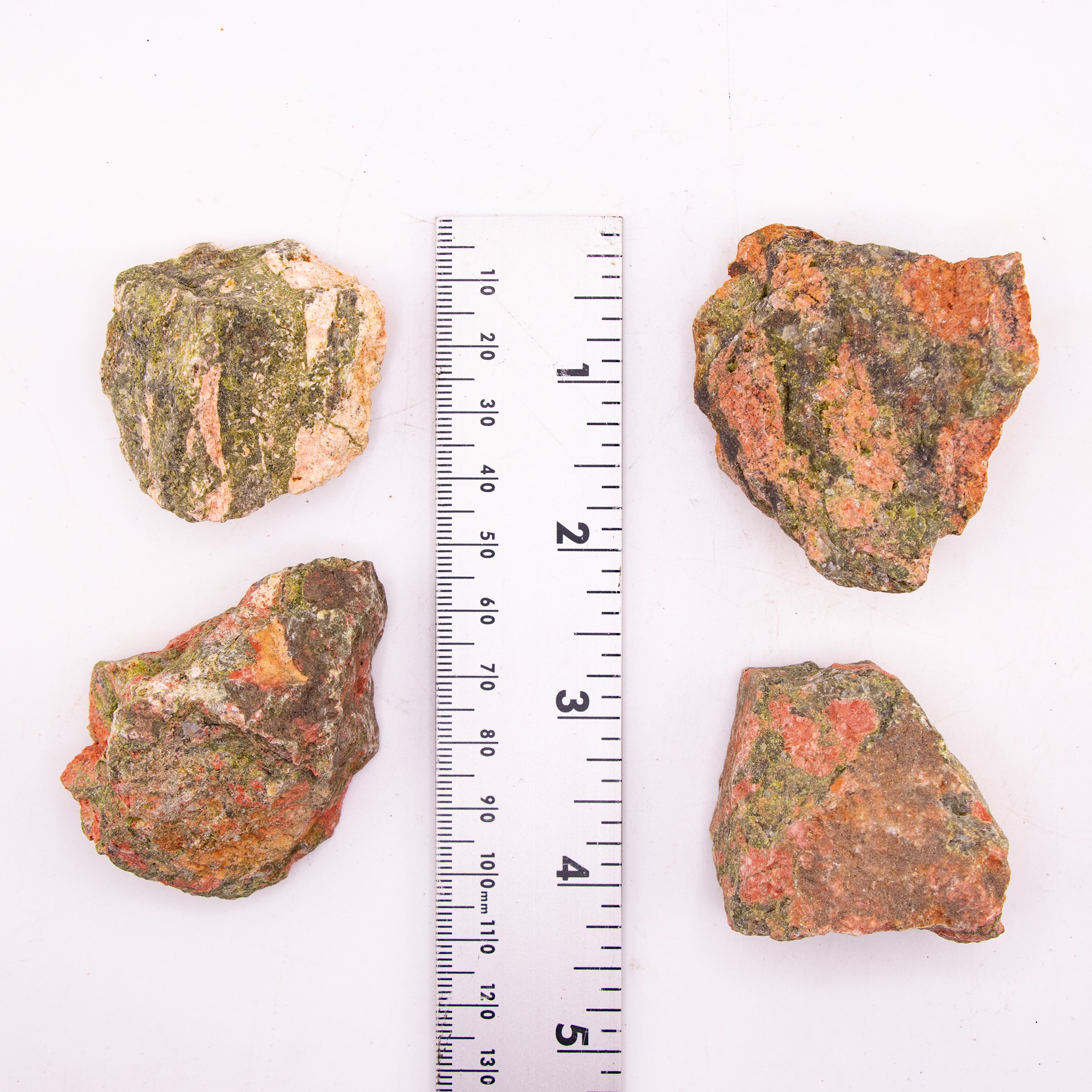 Unakite Rough Stone, 3-6cm, 20 Pieces in a Pack, #005