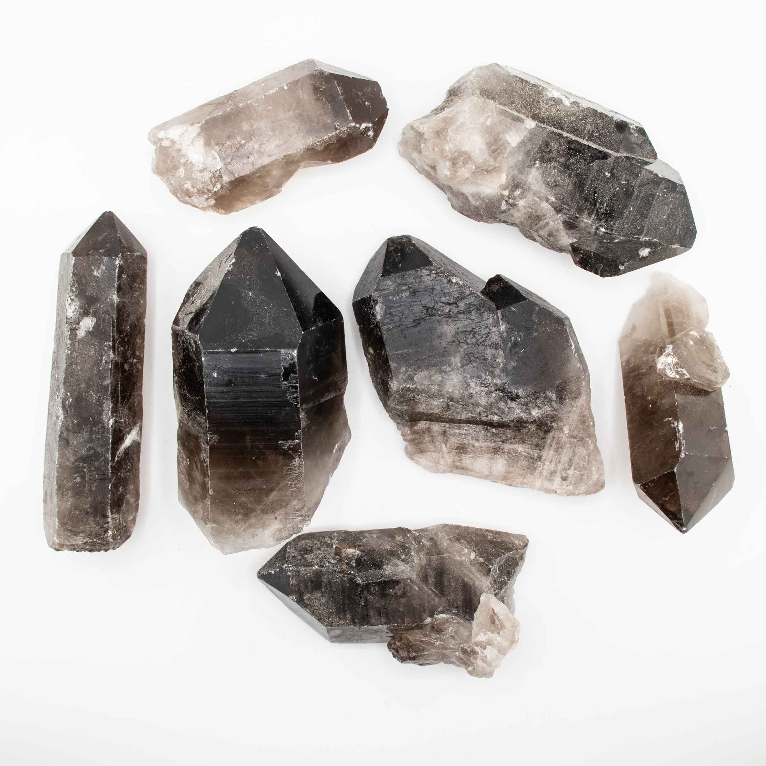 (XXL) Smoky Quartz Raw Point, 3-5 inches, 1 Piece in a Pack