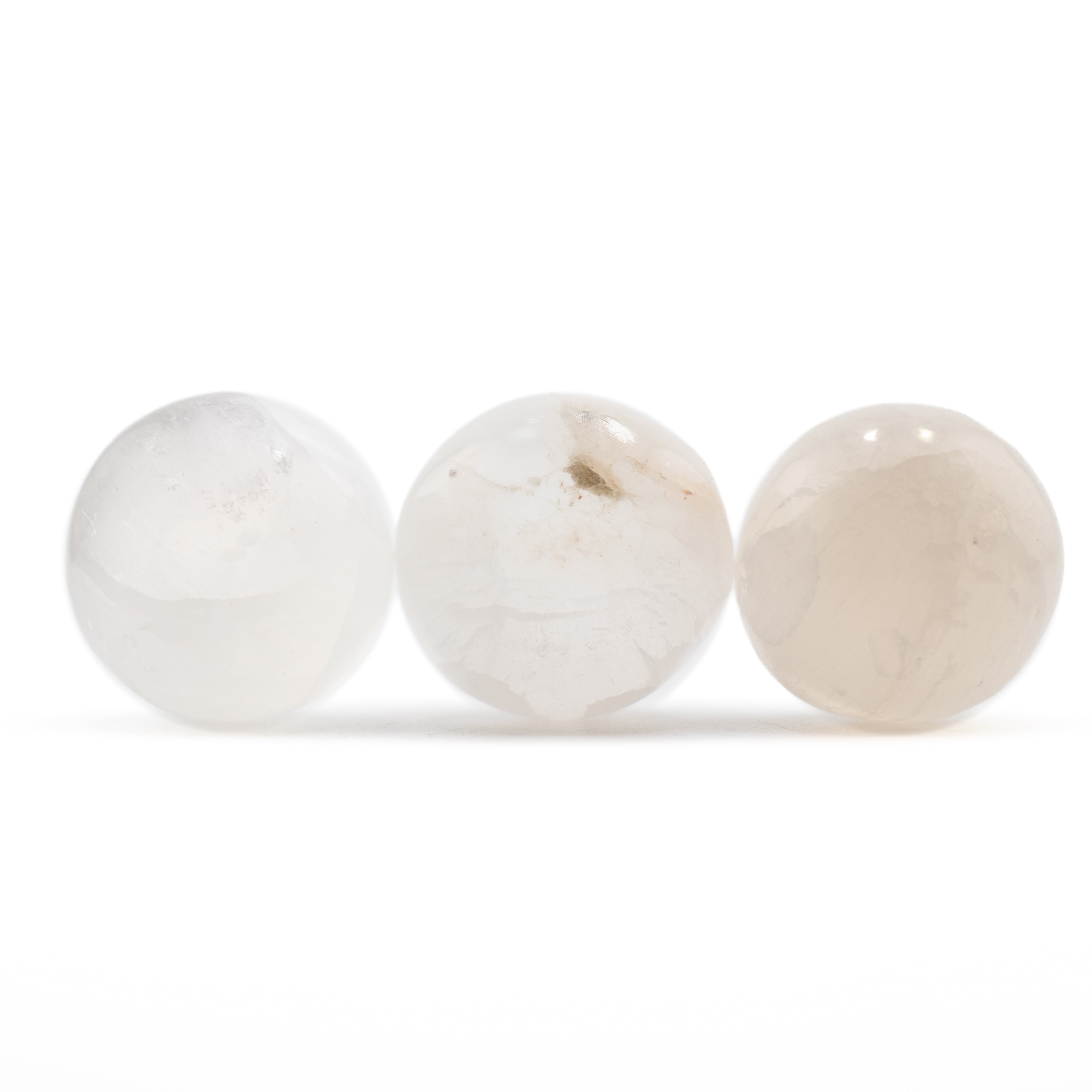 Selenite Sphere Tumbled Stone, 2cm, 1 lb Packs