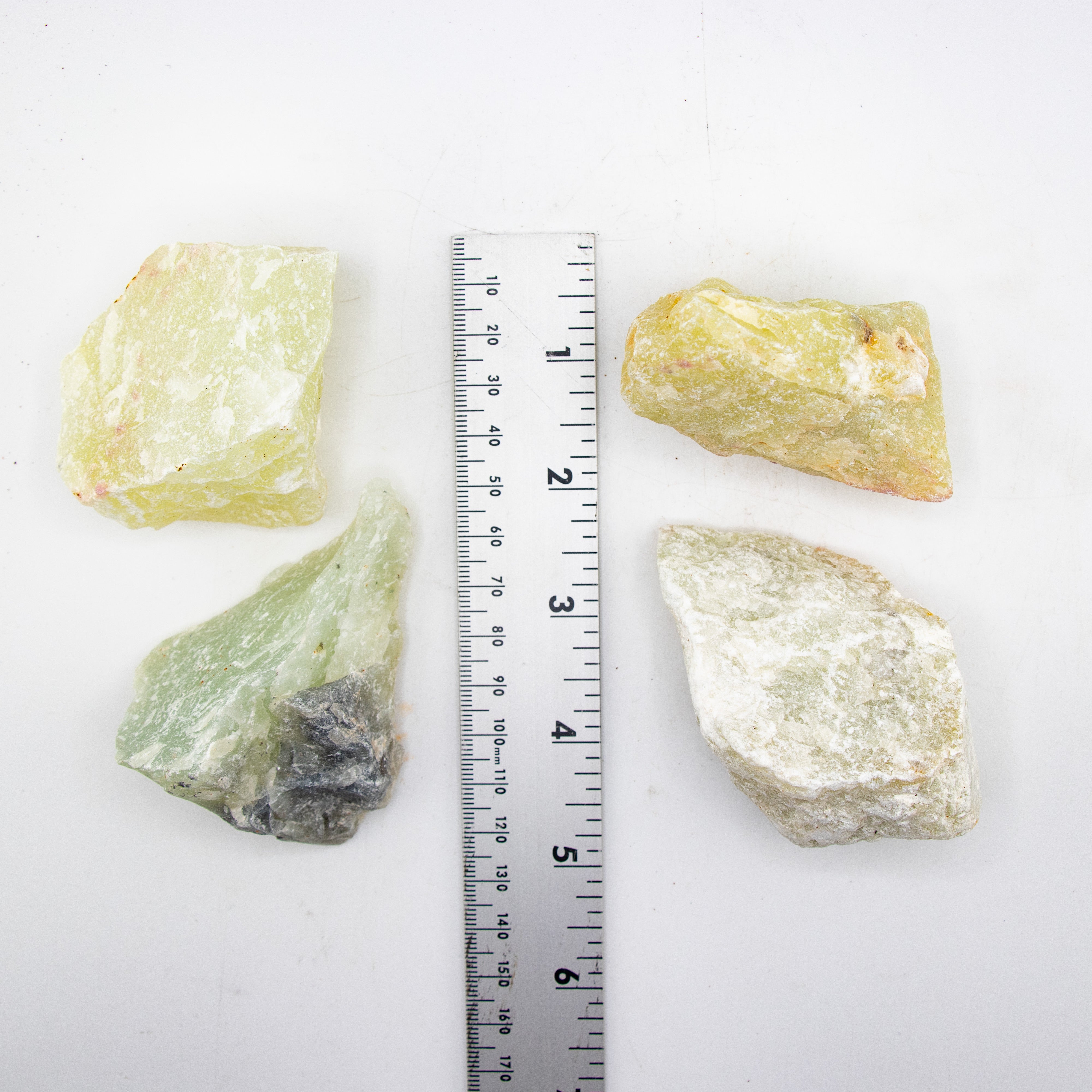 Green Quartz Rough Stone, 3-5 cm, 20 Pieces in a Pack #117