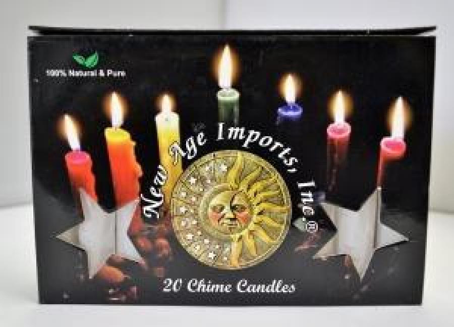 Chime Candle, White Color, 4", 20 Pieces in a Pack
