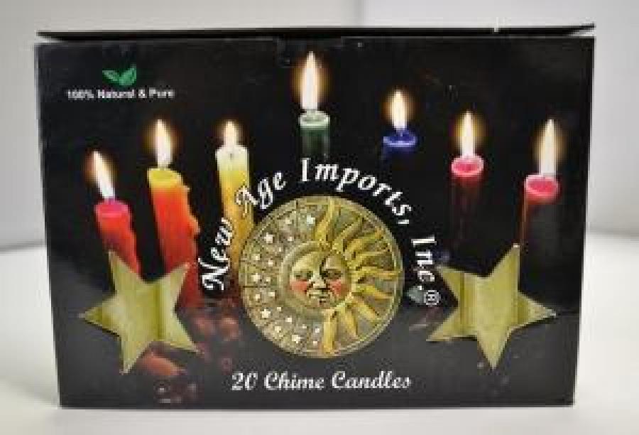 Chime Candle, Yellow Color, 4", 20 Pieces in a Pack