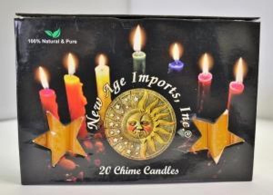 Chime Candle, Orange Color, 4", 20 Pieces in a Pack