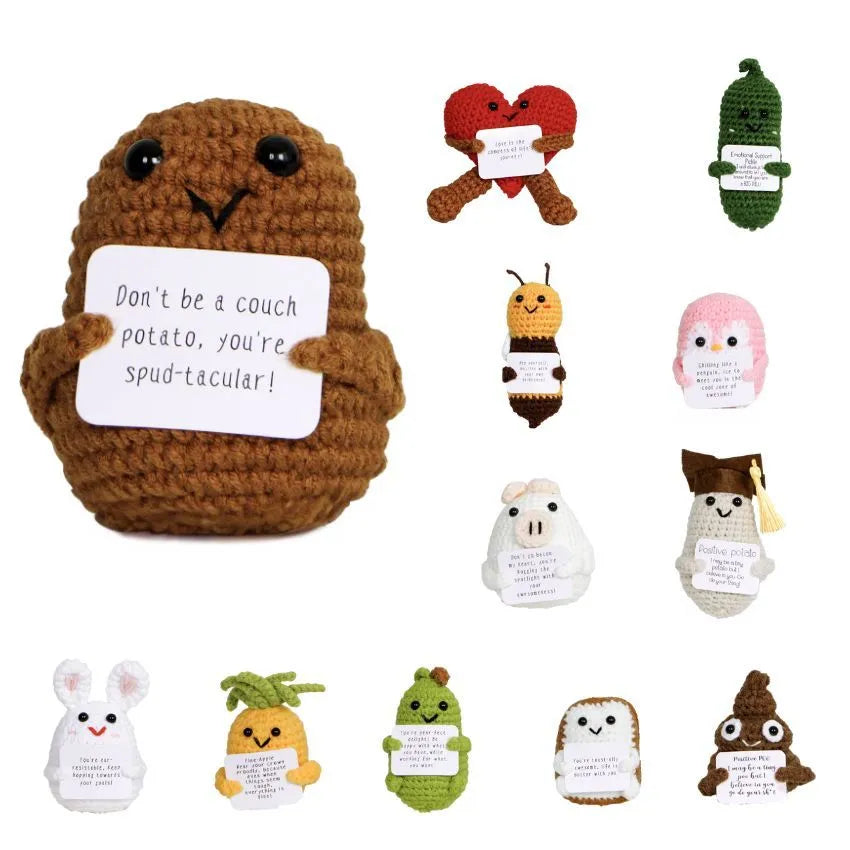 Motivational Crochet Dolls, Dozen Per Pack, Assorted Mix