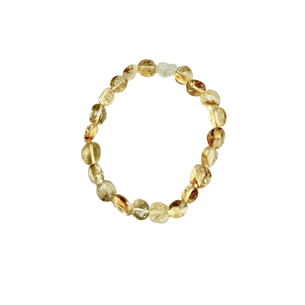Citrine Nugget Beads Bracelet, 6-8mm, 5 Pieces in a Pack