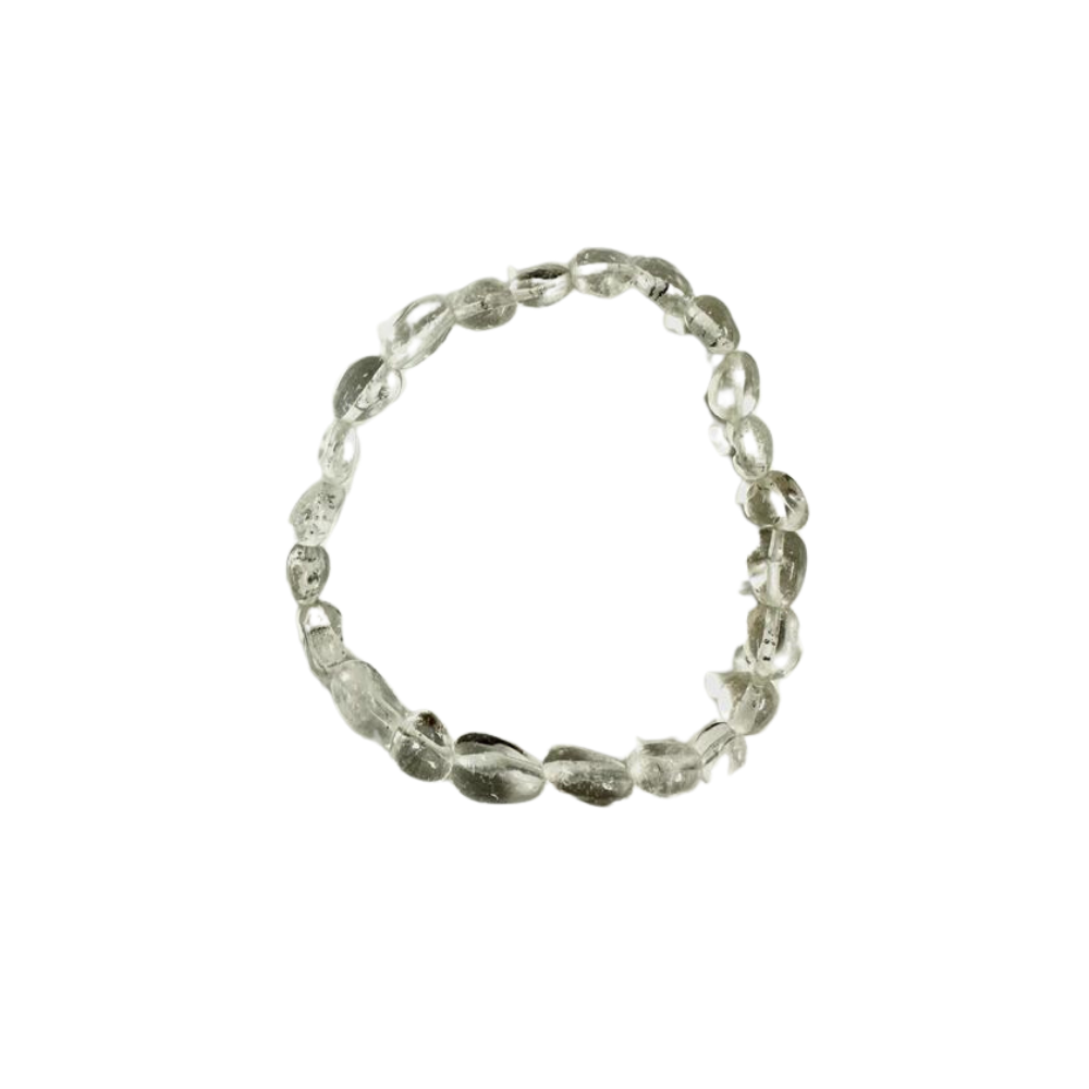 Clear Quartz Nugget Beads Bracelet, 6-8mm, 5 Pieces in a Pack