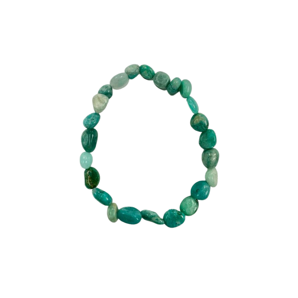 Amazonite Nugget Beads Bracelet, 6-8mm, 5 Pieces in a Pack