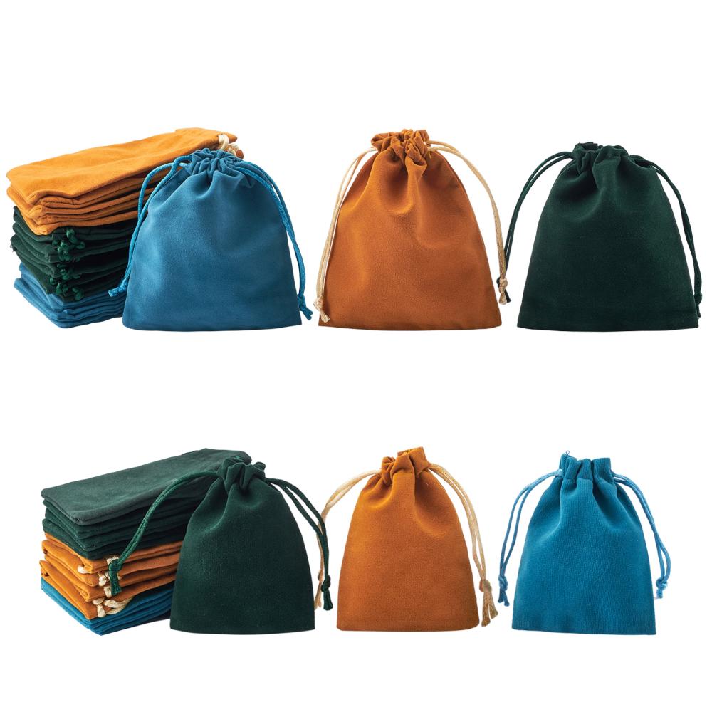 Velvet Pouch, Large Stoneage Mystery Bags, Mixed Color, 20 Pieces in a Pack