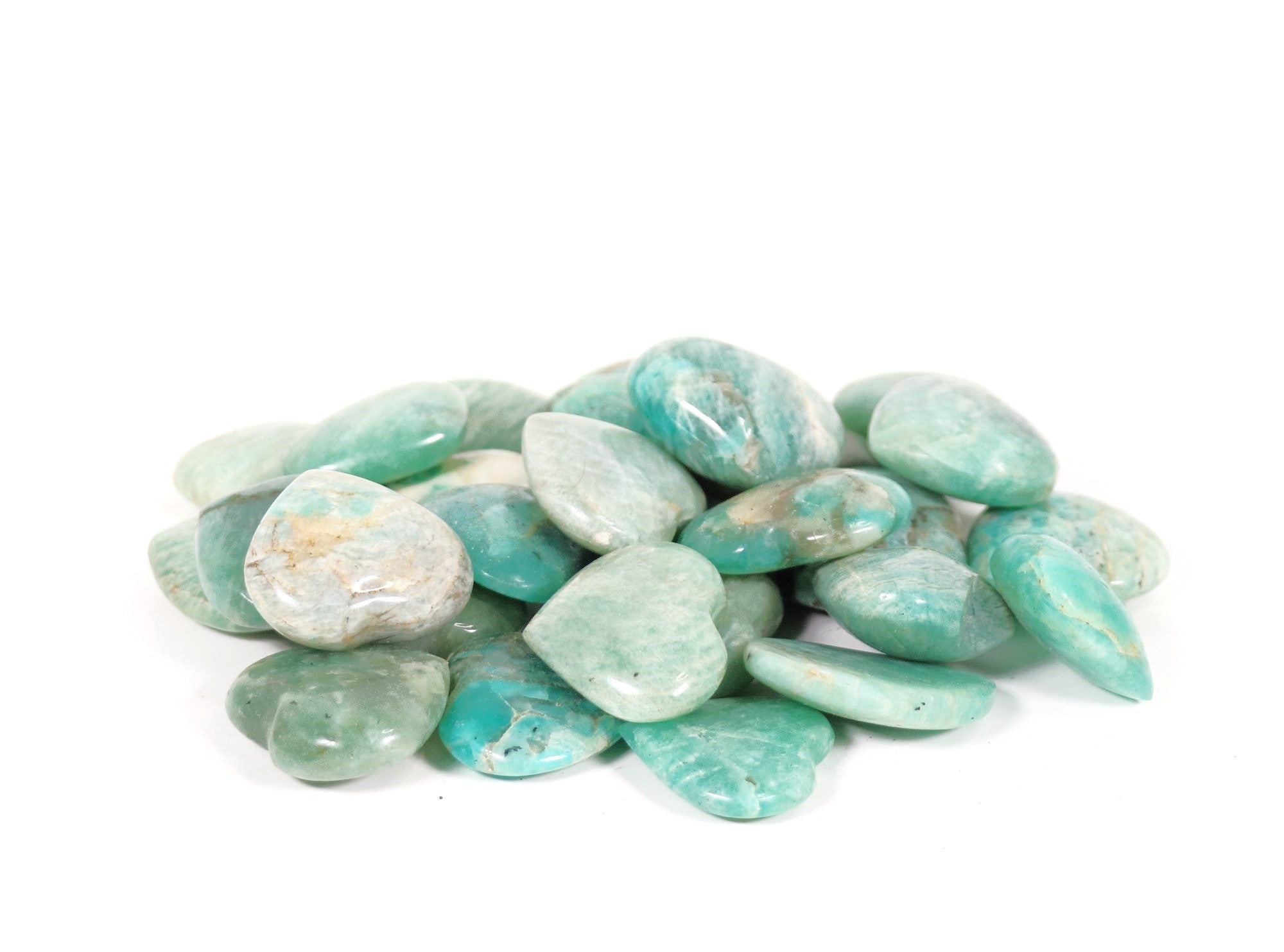 Amazonite Heart Shaped, ~1" Inch, ~10 gr, 1 Piece #017