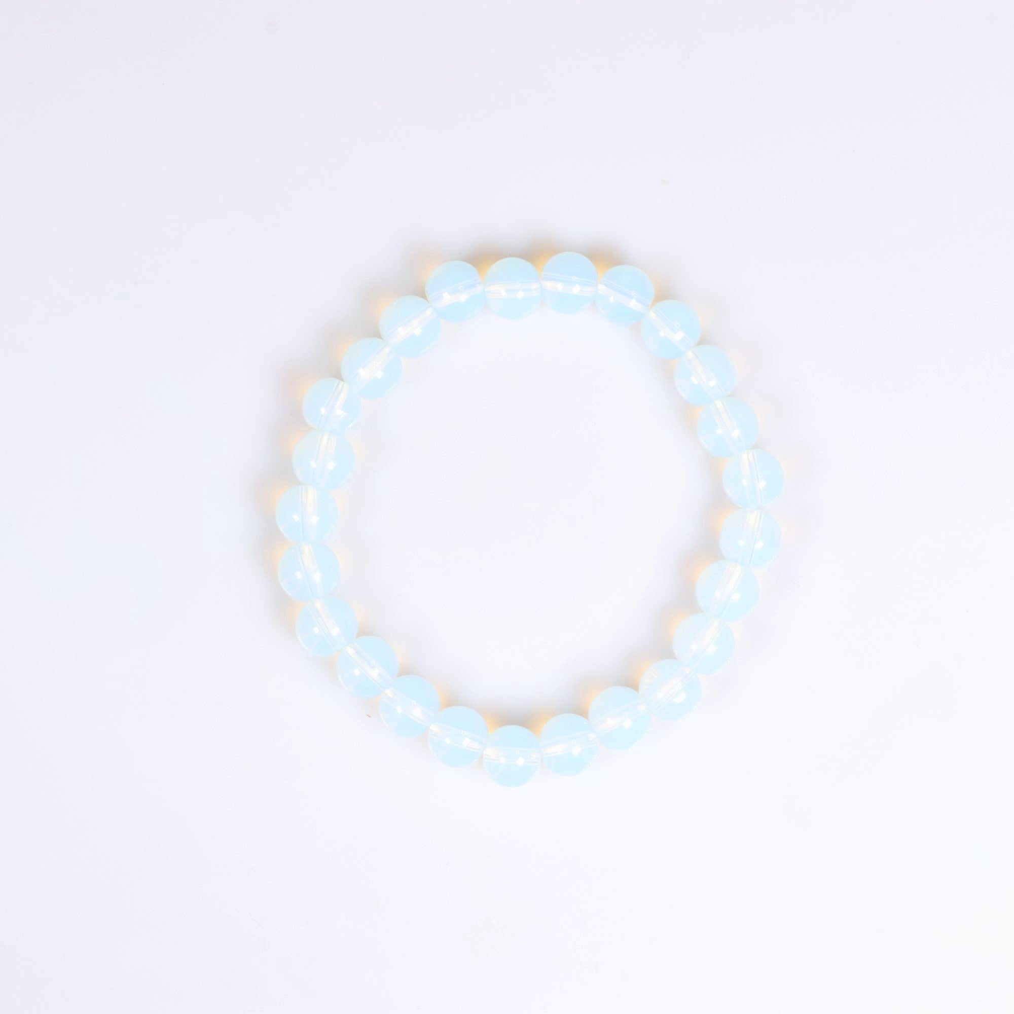 Opalite, Metal Free Bracelet, 8mm, 5 Pieces in a Pack