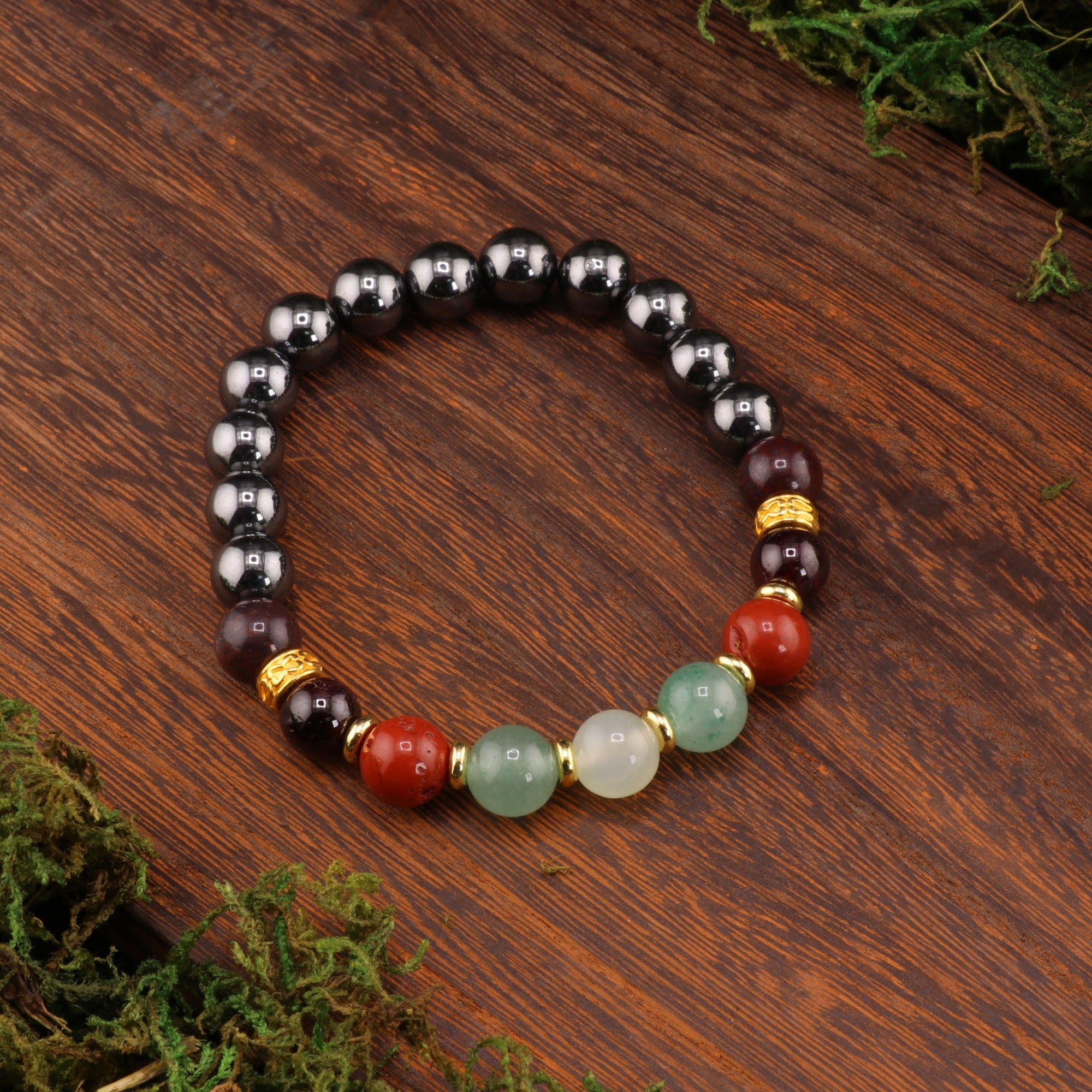 Aries Zodiac - Natural Gemstone Bracelets, 10 Pieces in a Pack