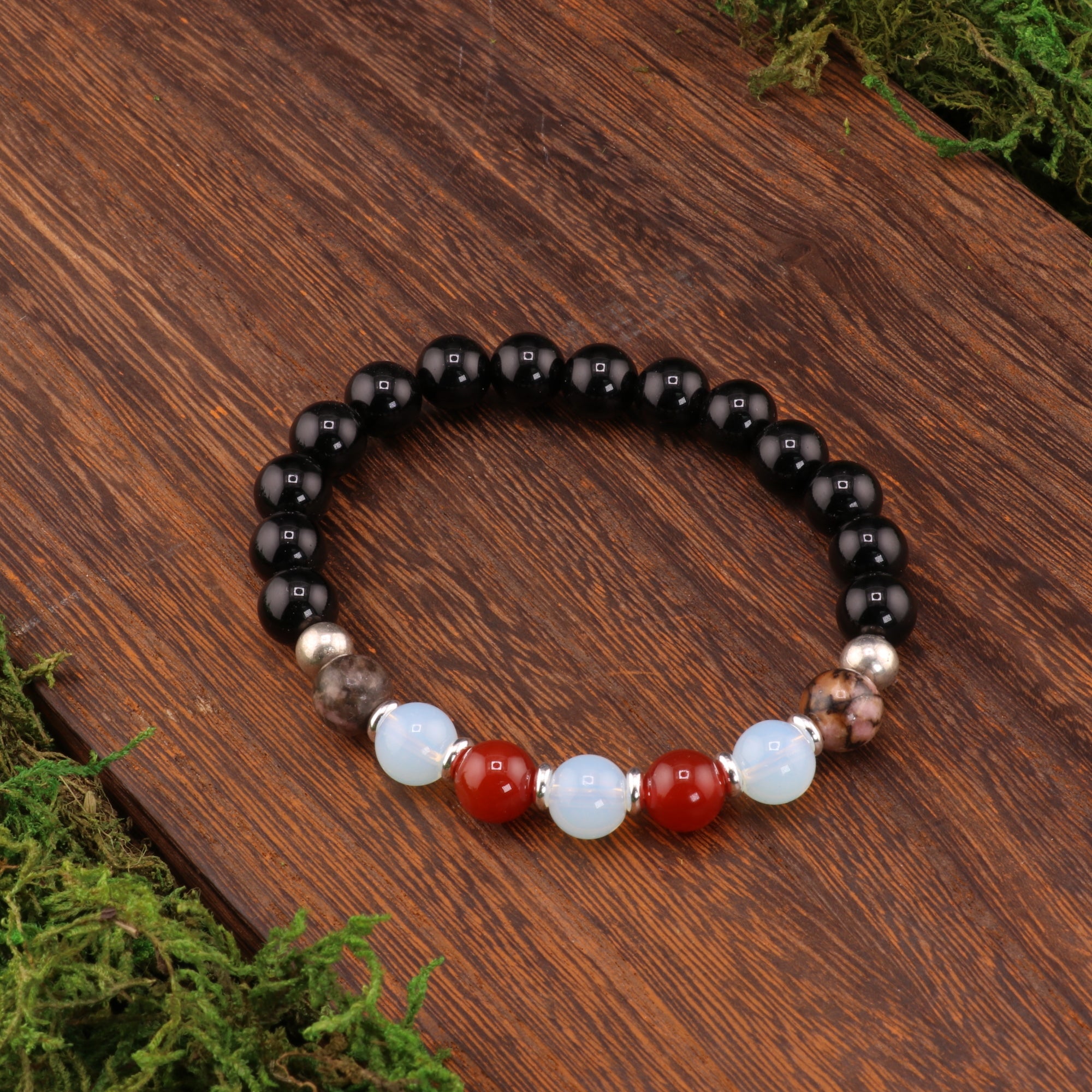 Cancer Zodiac - Natural Gemstone Bracelets, 10 Pieces in a Pack