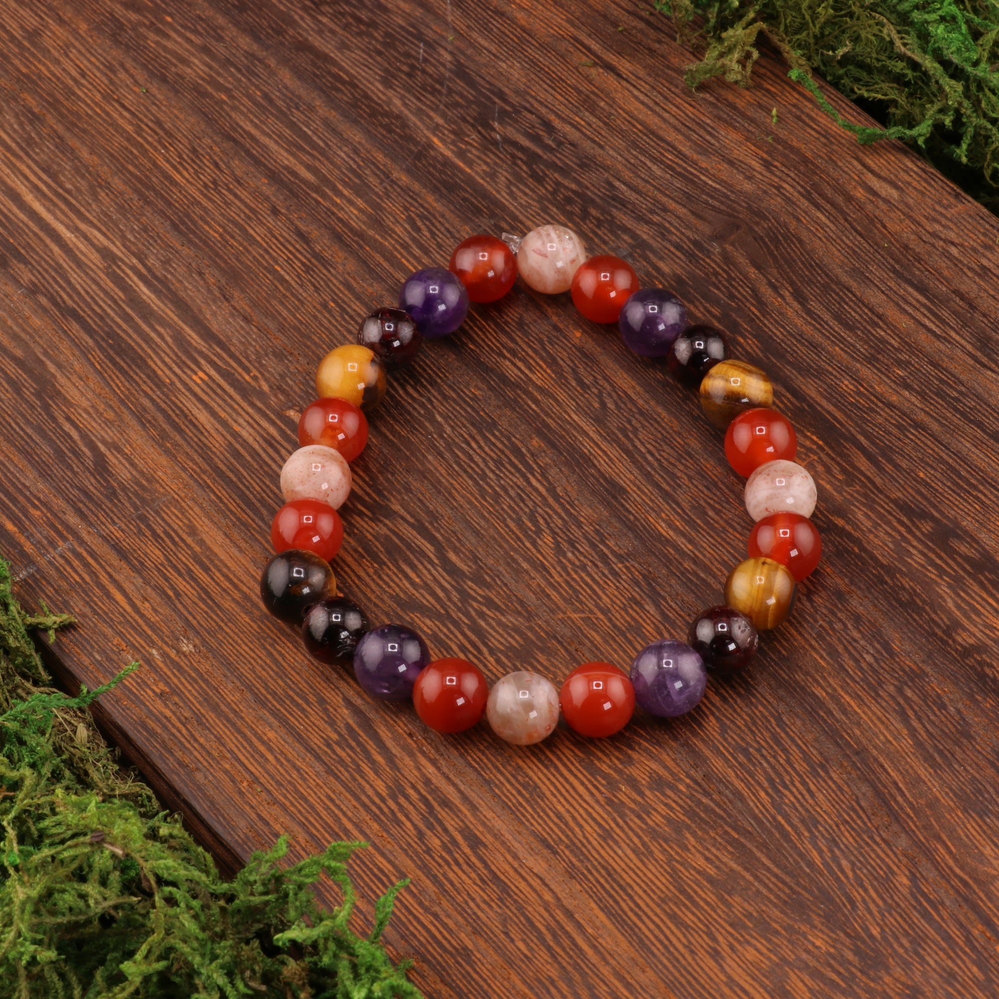 Leo Zodiac - Natural Gemstone Bracelets, 10 Pieces in a Pack