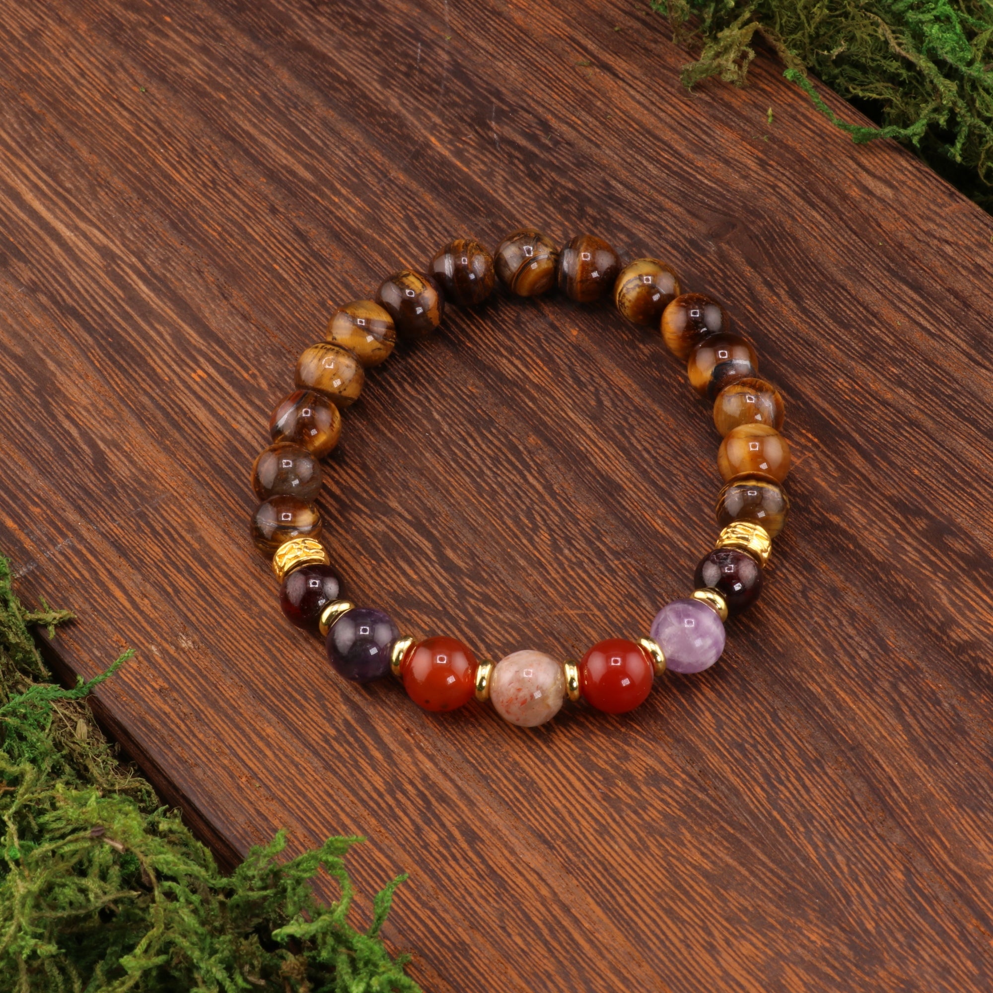 Leo Zodiac - Natural Gemstone Bracelets, 10 Pieces in a Pack