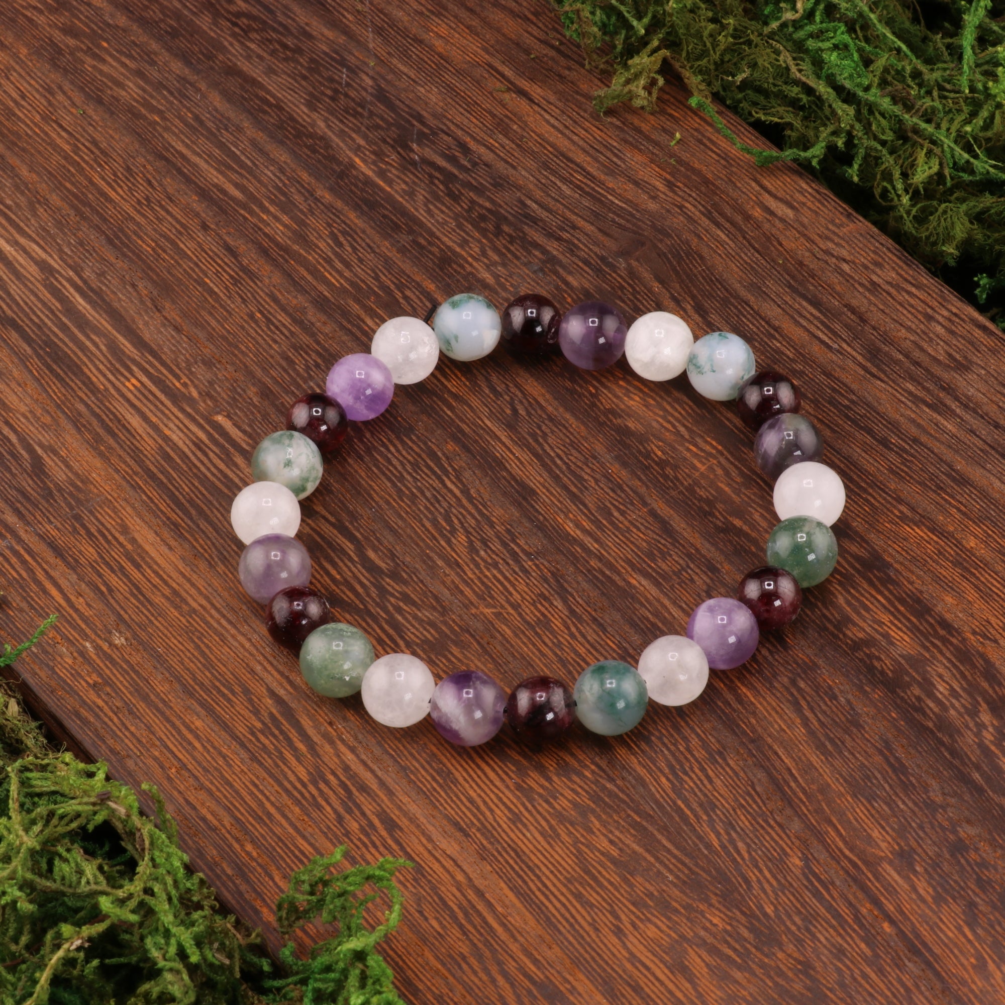Aquarius Zodiac - Natural Gemstone Bracelets, 10 Pieces in a Pack