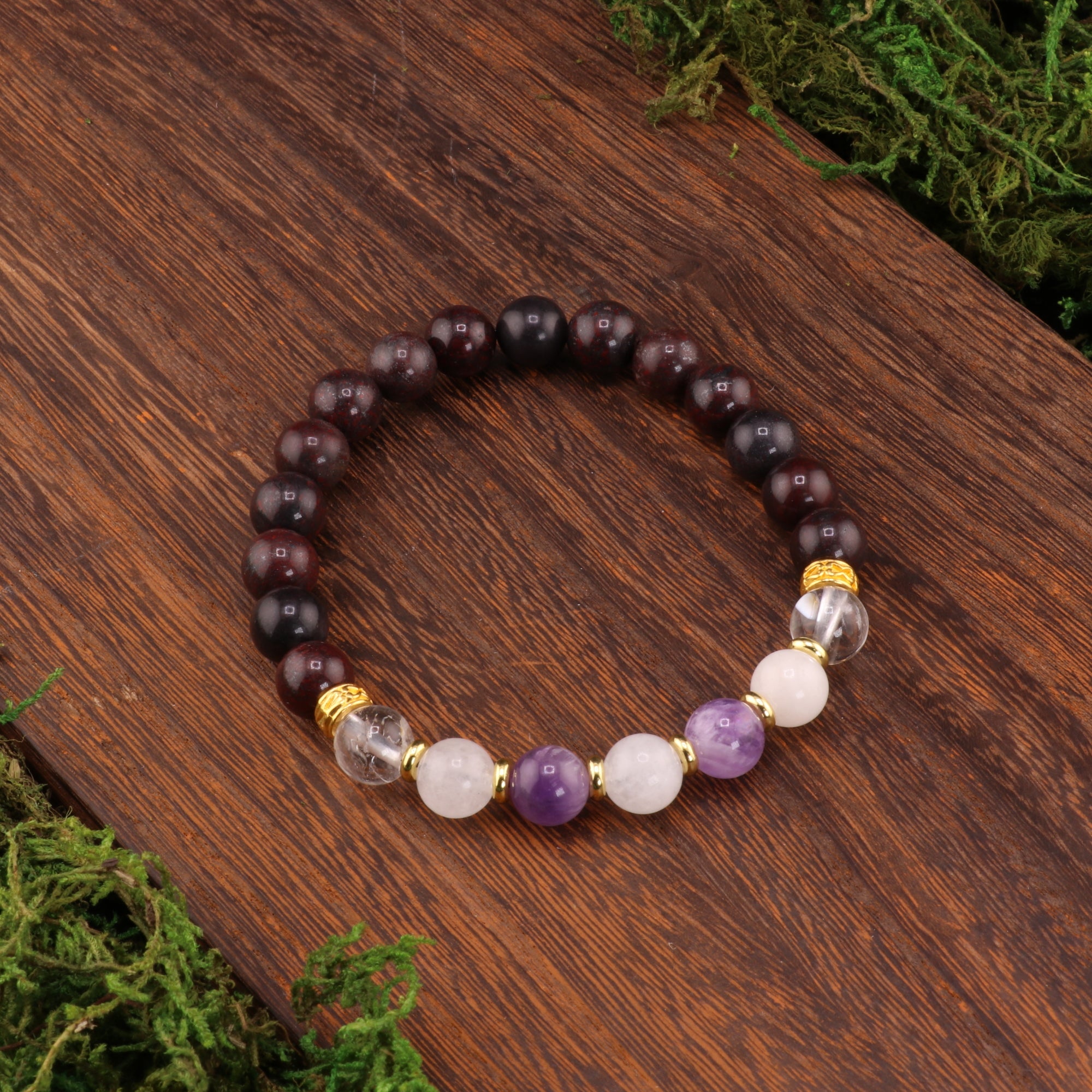 Pisces Zodiac - Natural Gemstone Bracelets, 10 Pieces in a Pack
